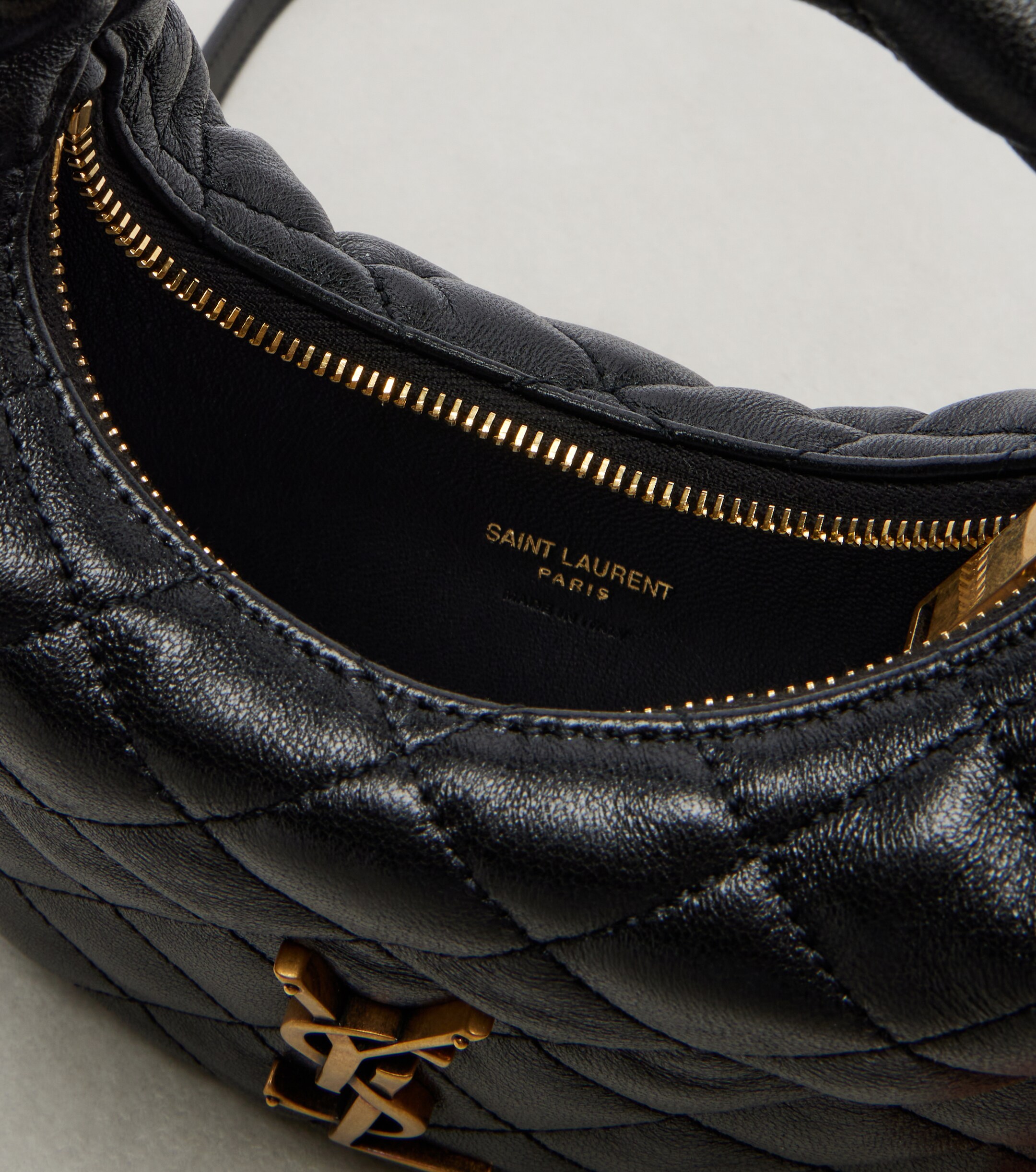 Saint Laurent Icarino Mini quilted leather top-handle bag