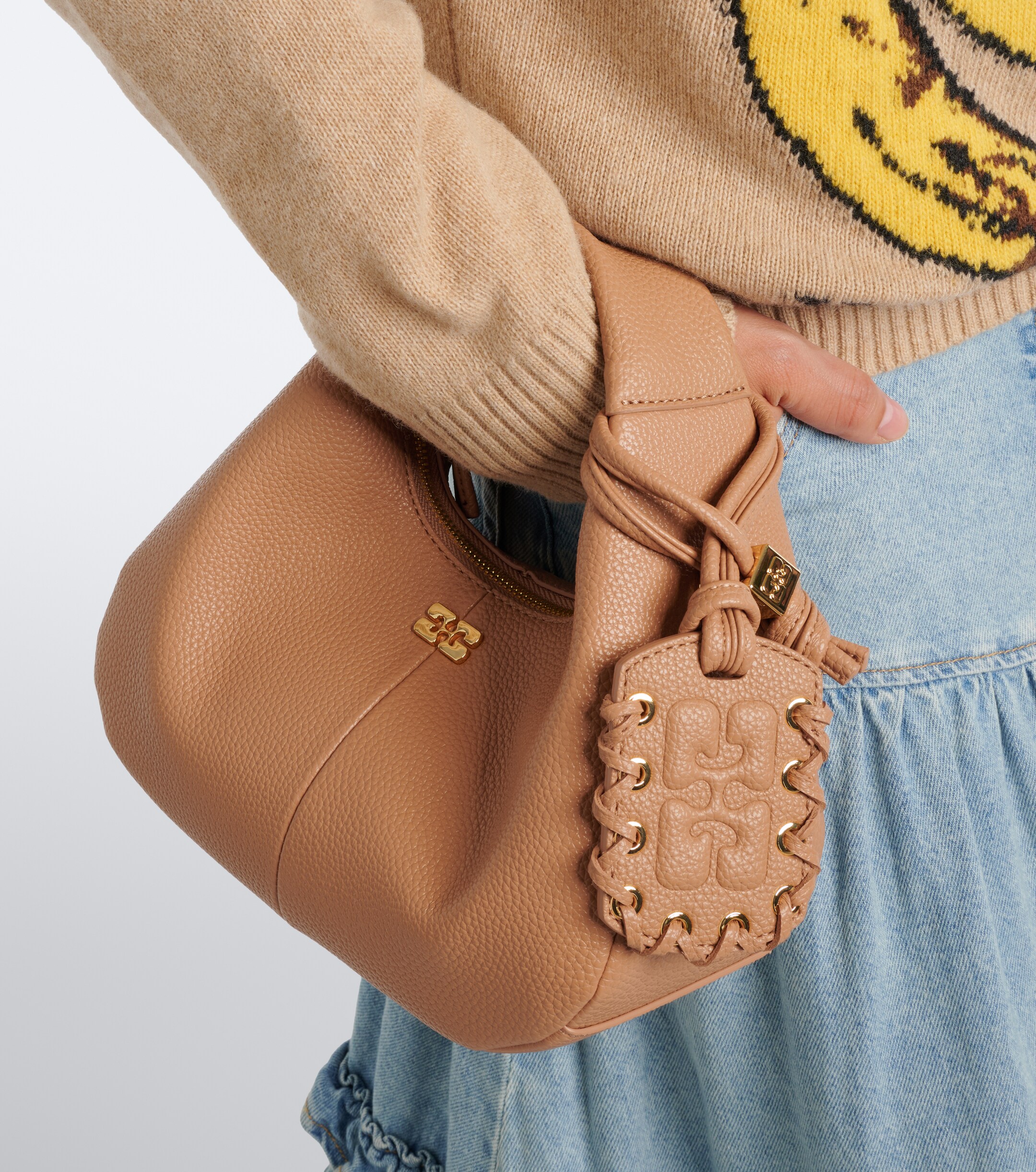 GANNI Mini top handle bag