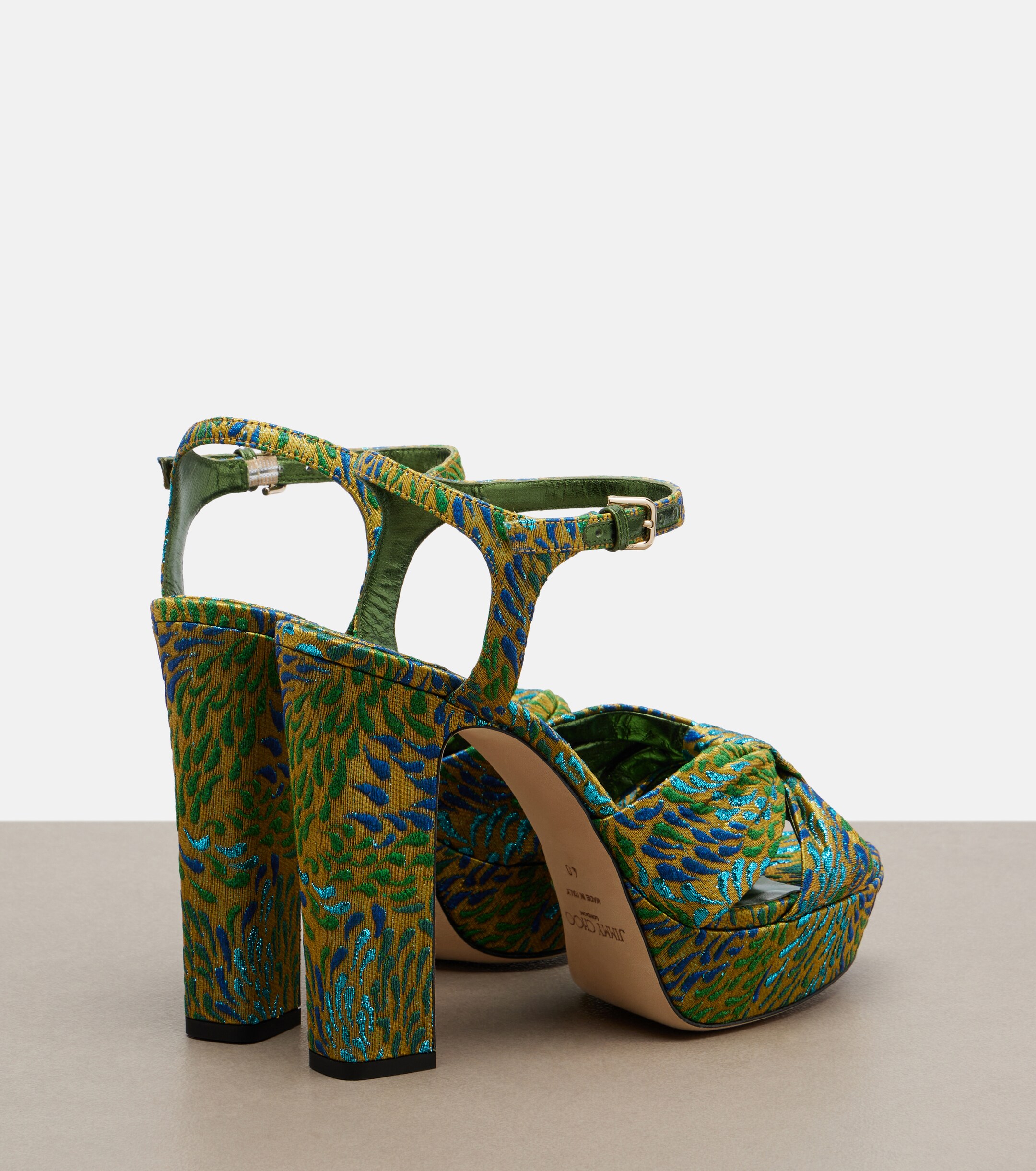 JIMMY CHOO Jimmy Choo Heloise brocade platform sandals