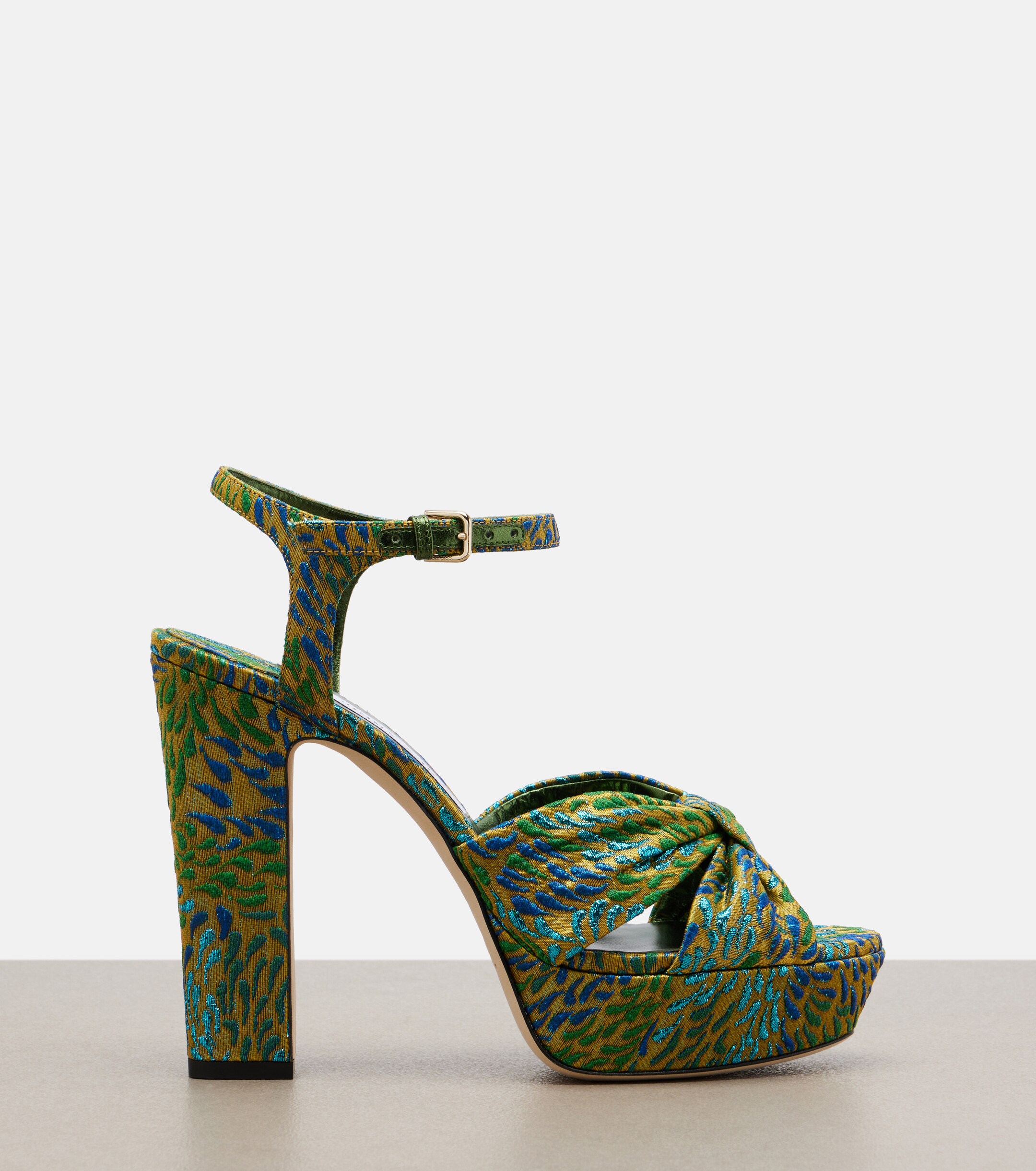 JIMMY CHOO Jimmy Choo Heloise brocade platform sandals