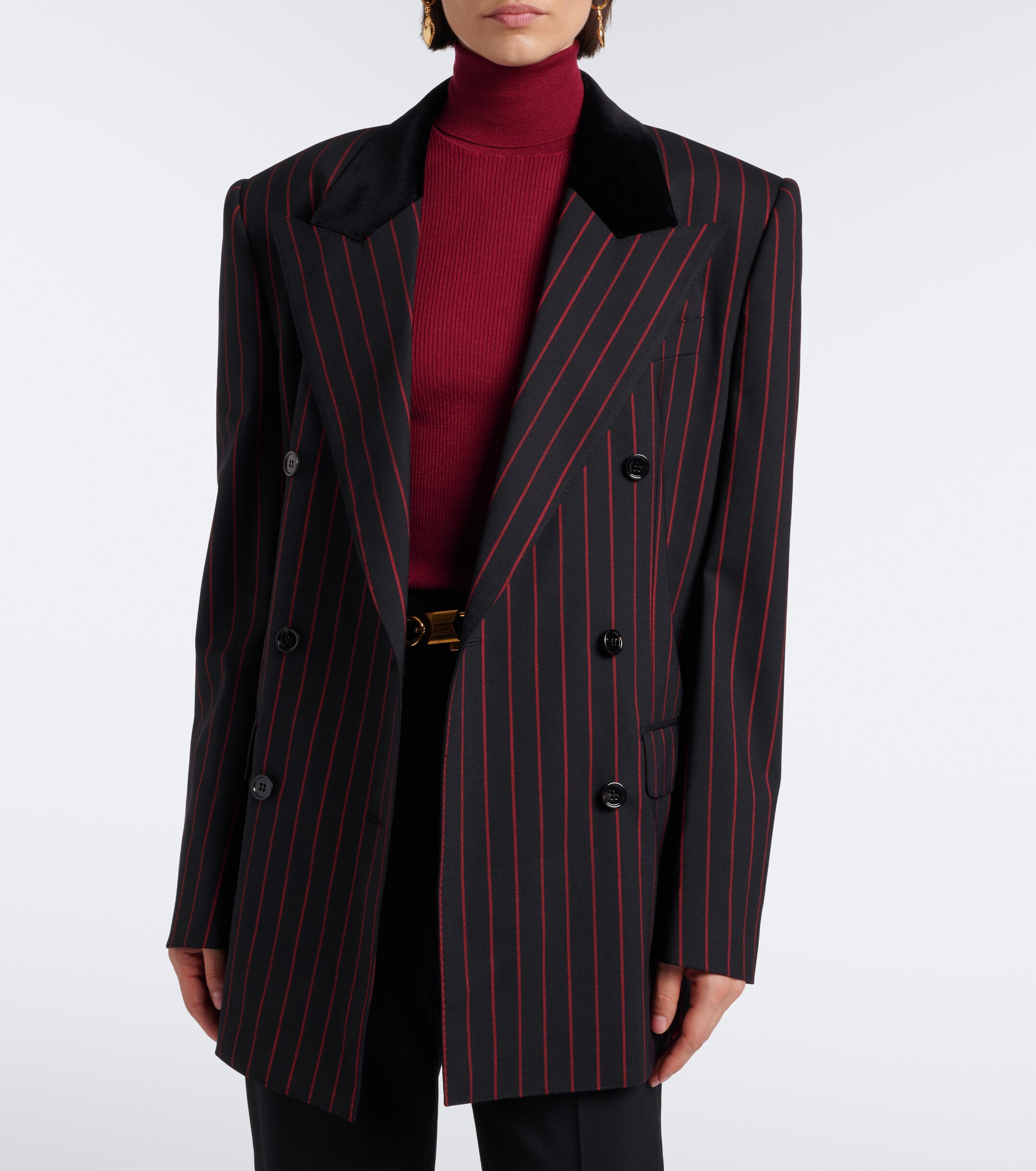 Dolce&Gabbana Dolce & Gabbana Chalk stripe wool and cotton-blend blazer