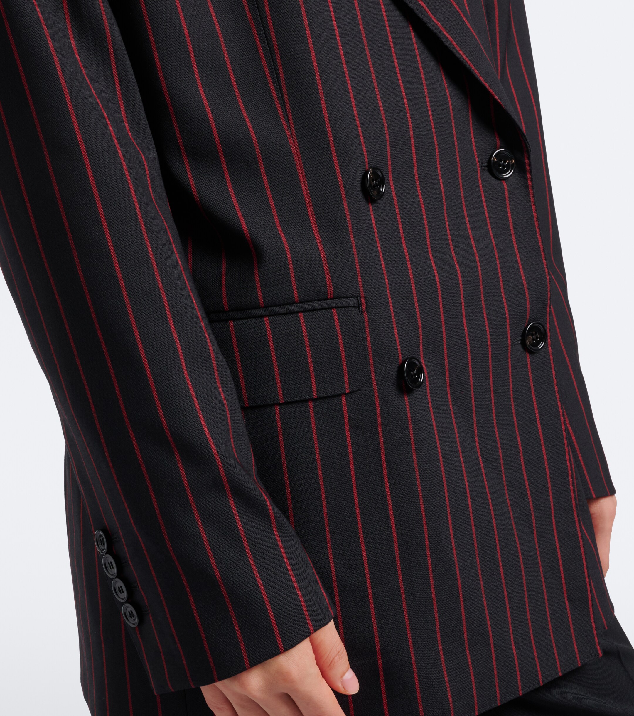 Dolce&Gabbana Dolce & Gabbana Chalk stripe wool and cotton-blend blazer