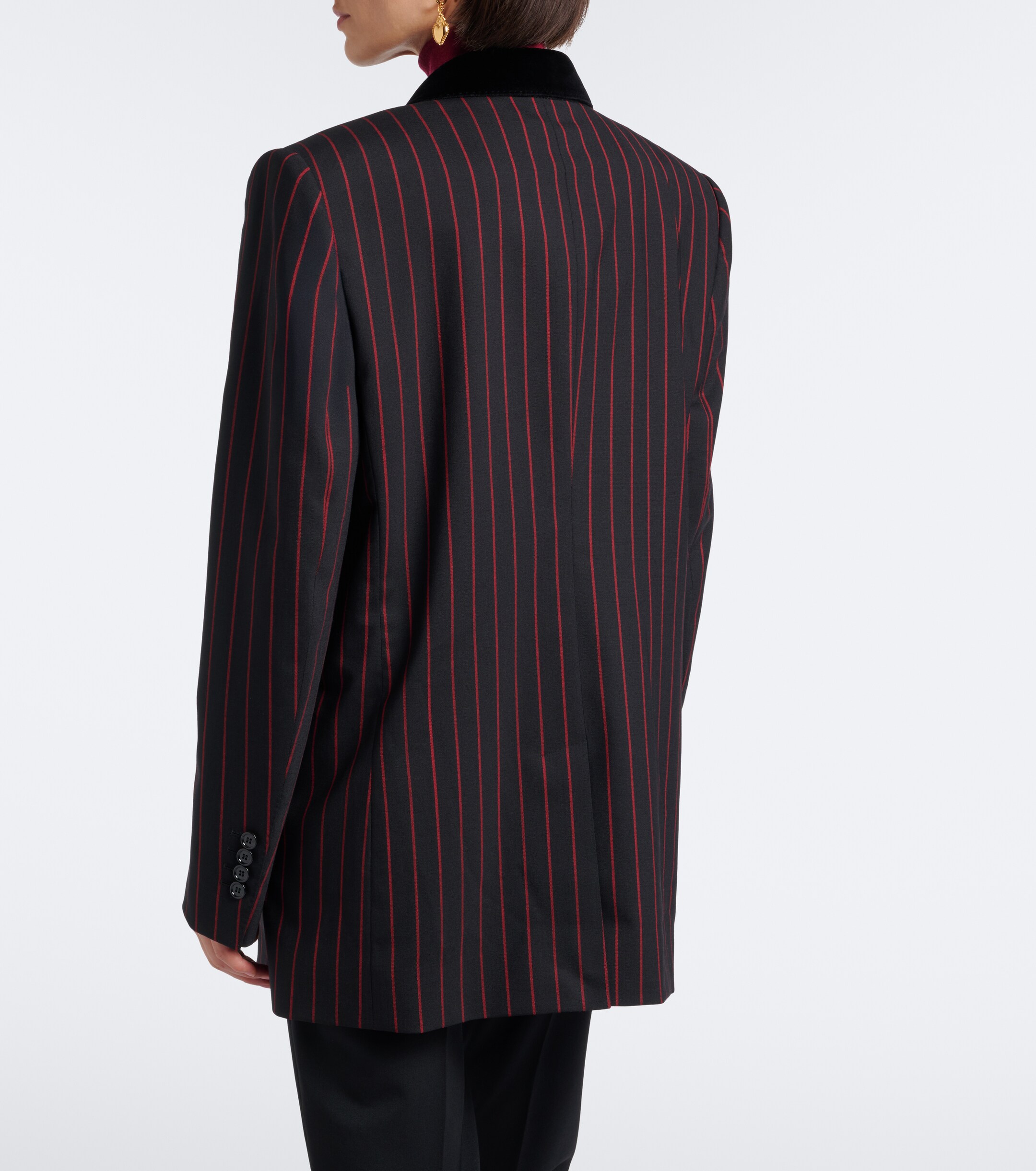 Dolce&Gabbana Dolce & Gabbana Chalk stripe wool and cotton-blend blazer