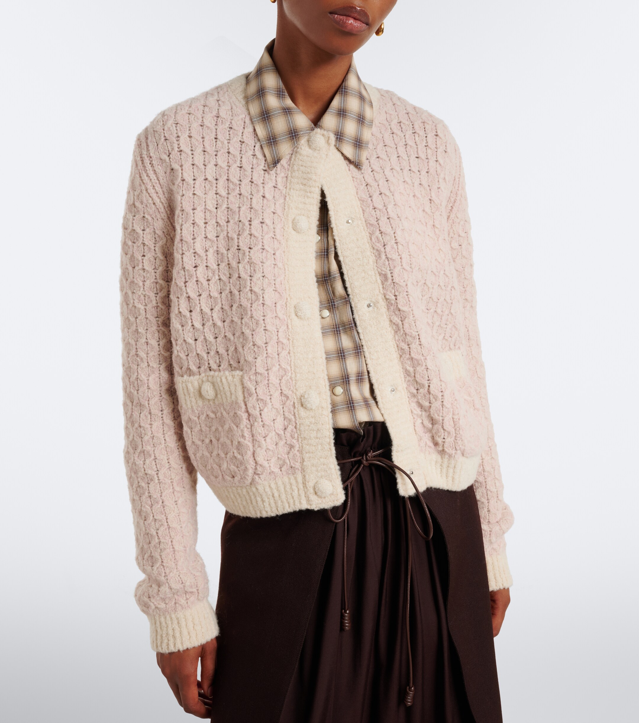 Moncler Moncler Wool and alpaca-blend cardigan