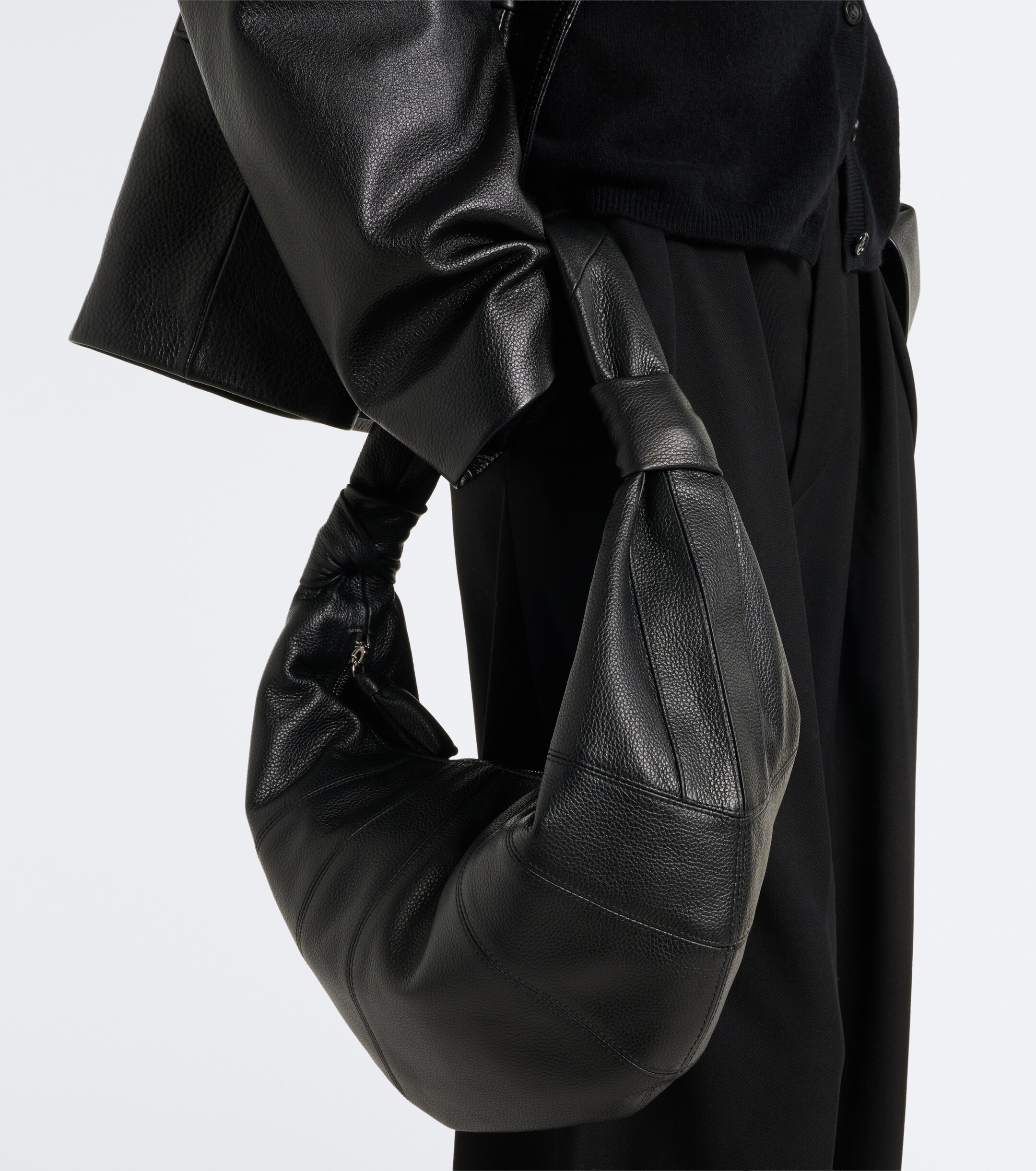 Lemaire Fortune Croissant Medium leather shoulder bag