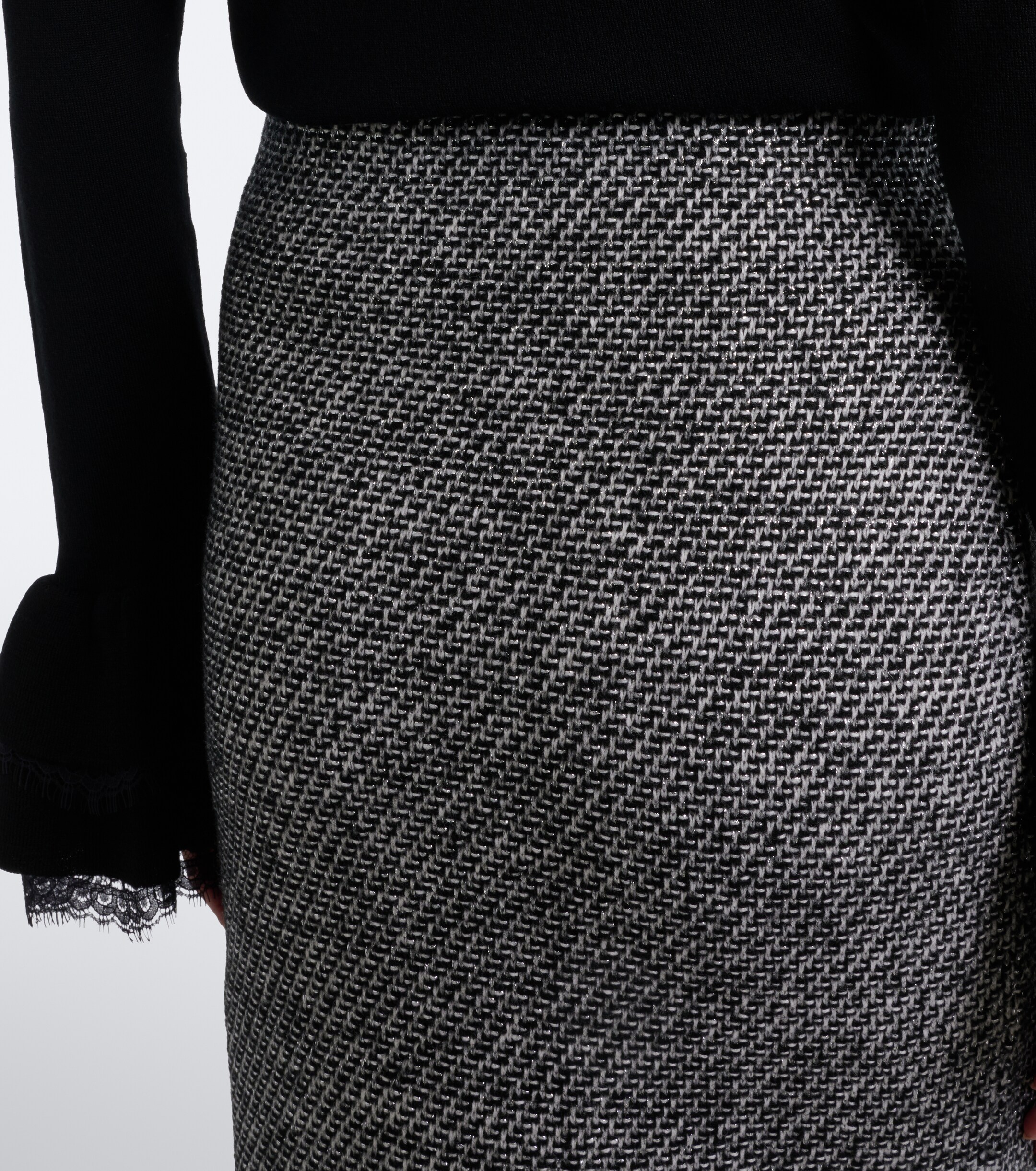 Nina Ricci Nina Ricci Wool-blend tweed pencil skirt