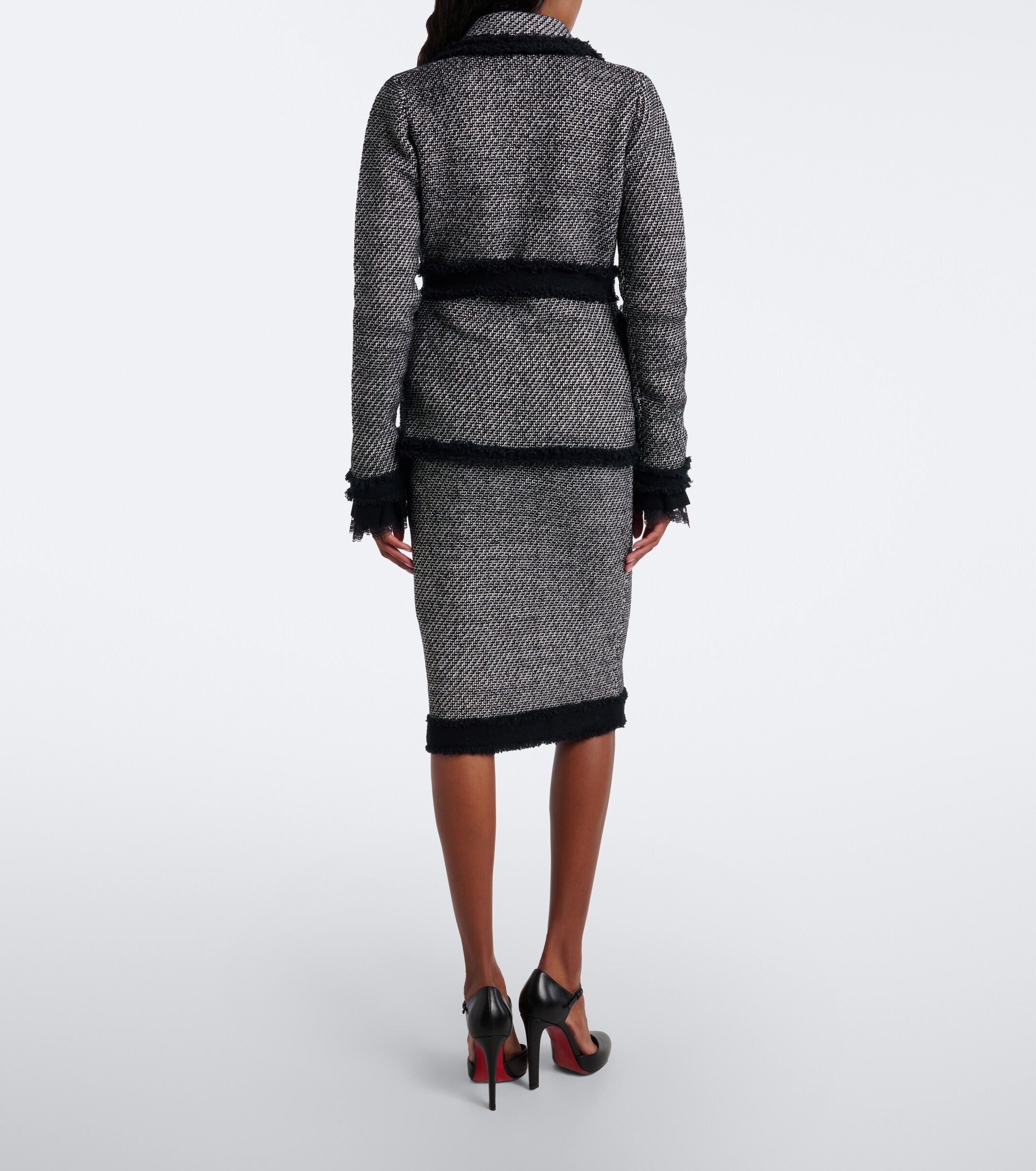 Nina Ricci Nina Ricci Wool-blend tweed pencil skirt