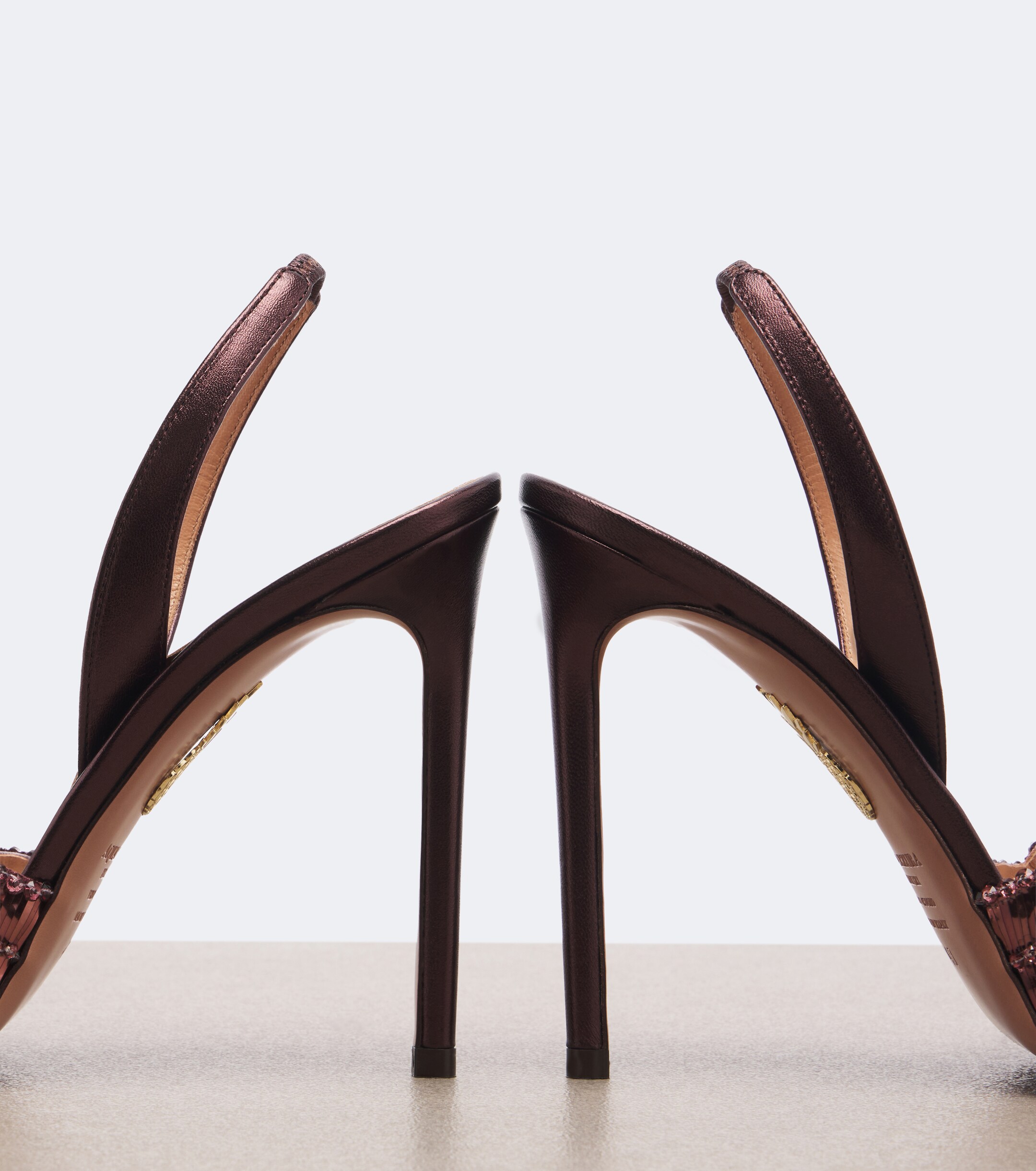 AQUAZZURA Aquazzura Ce Soir embellished leather sandals
