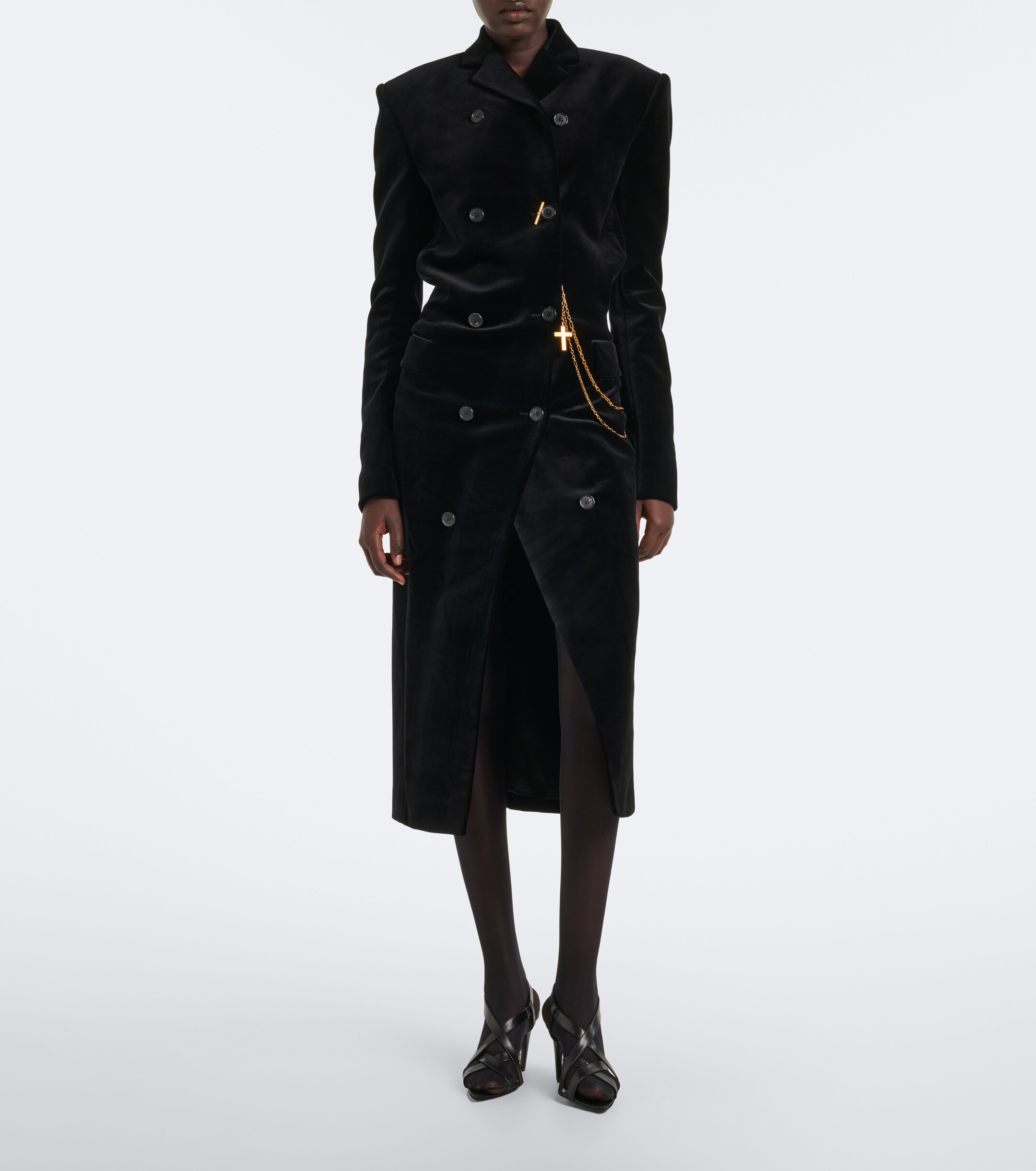 KHAITE Khaite Rolon cotton double-breasted coat