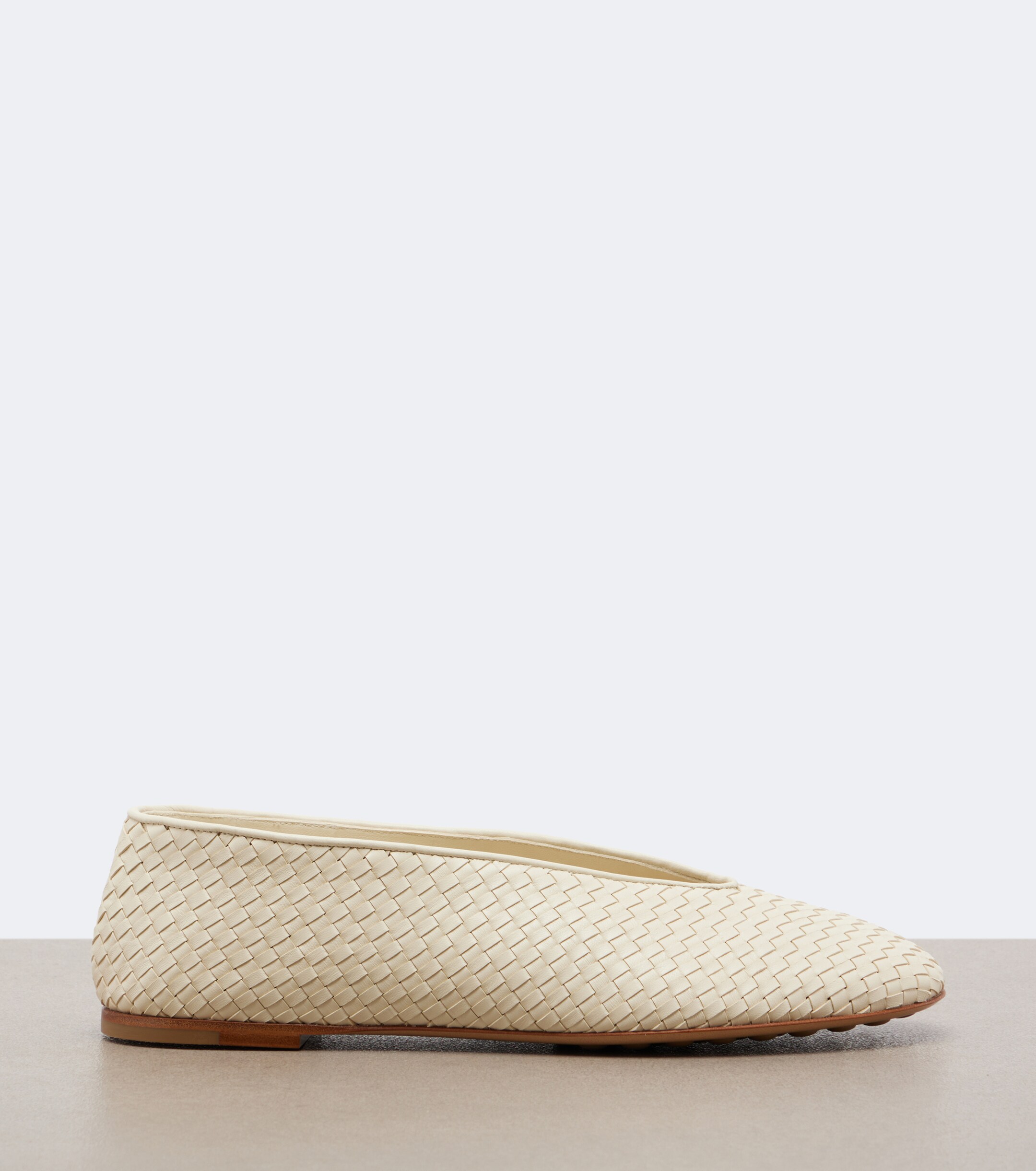 Bottega Veneta Bottega Veneta Rosa Intrecciato leather ballet flats