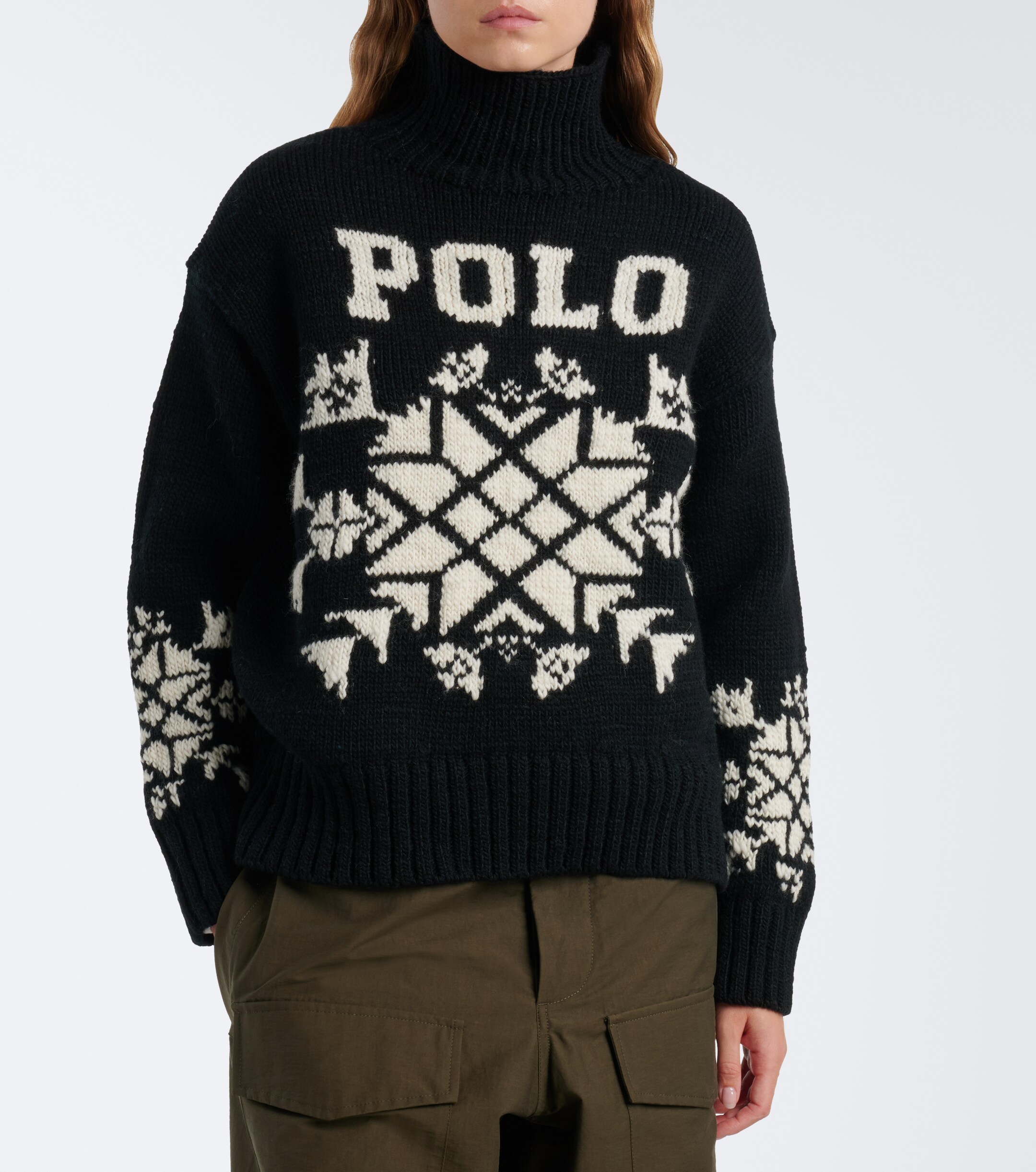 Polo Ralph Lauren Polo Ralph Lauren Intarsia wool turtleneck sweater