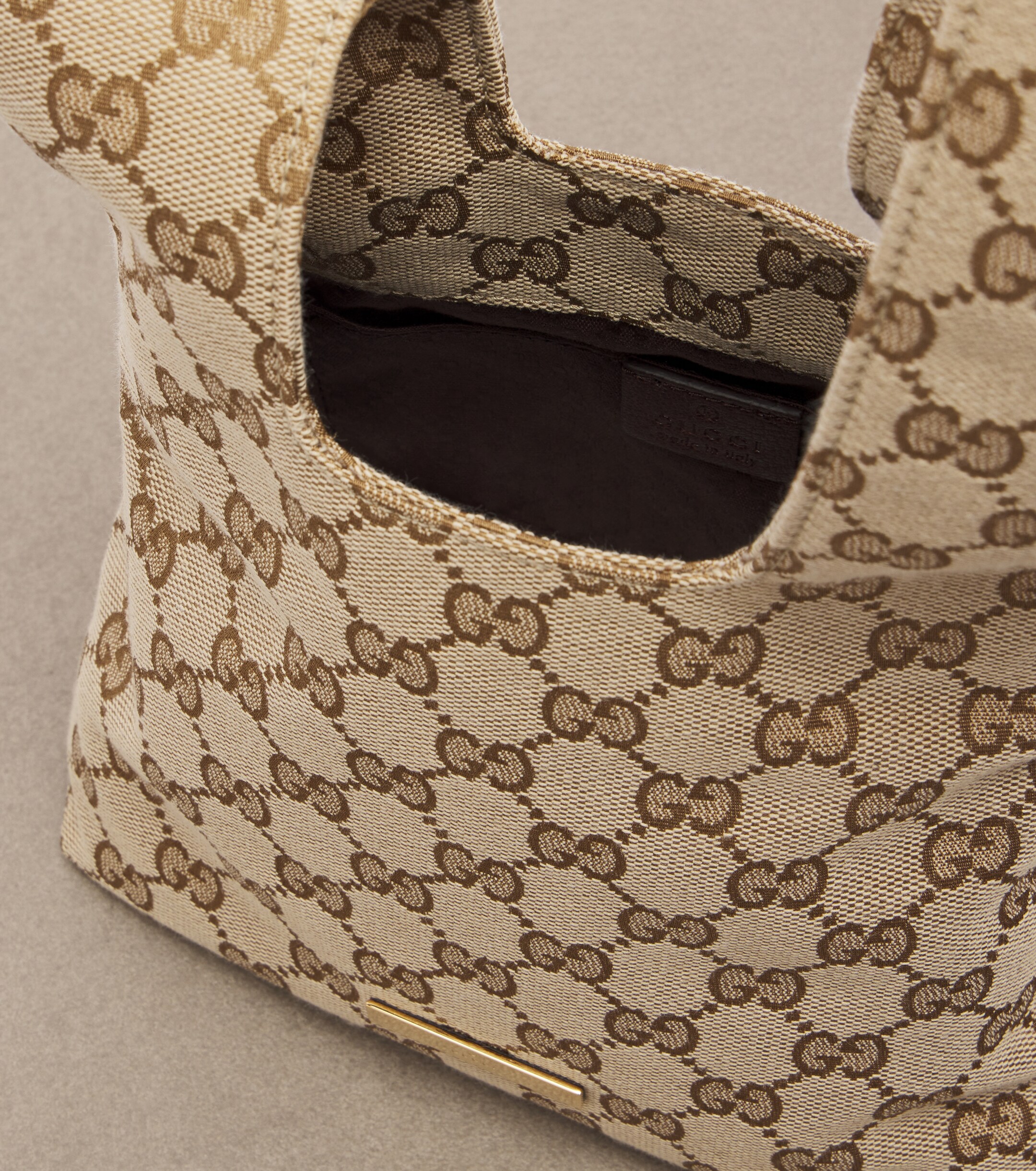 Gucci Gucci Small GG canvas top-handle bag