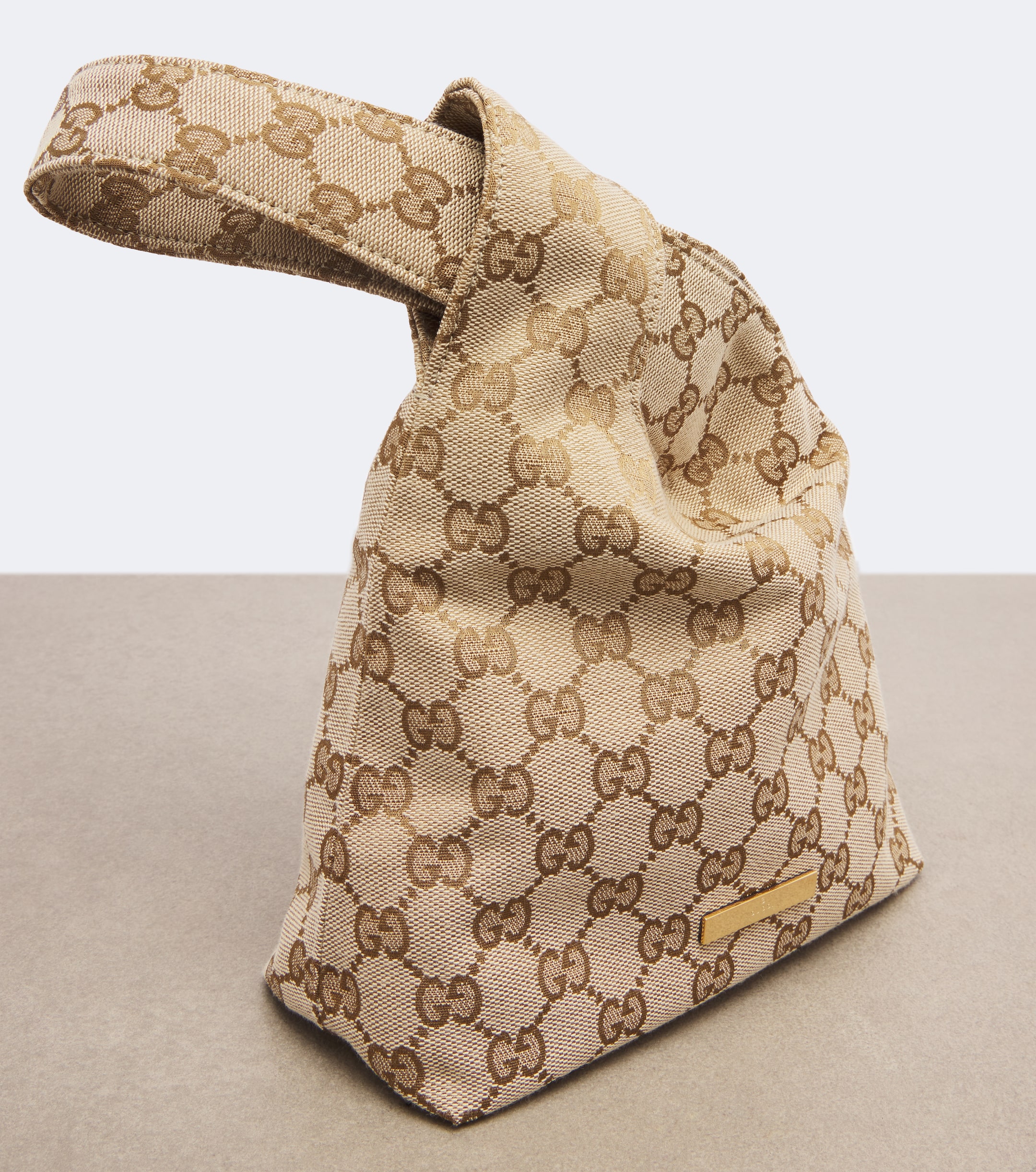 Gucci Gucci Small GG canvas top-handle bag