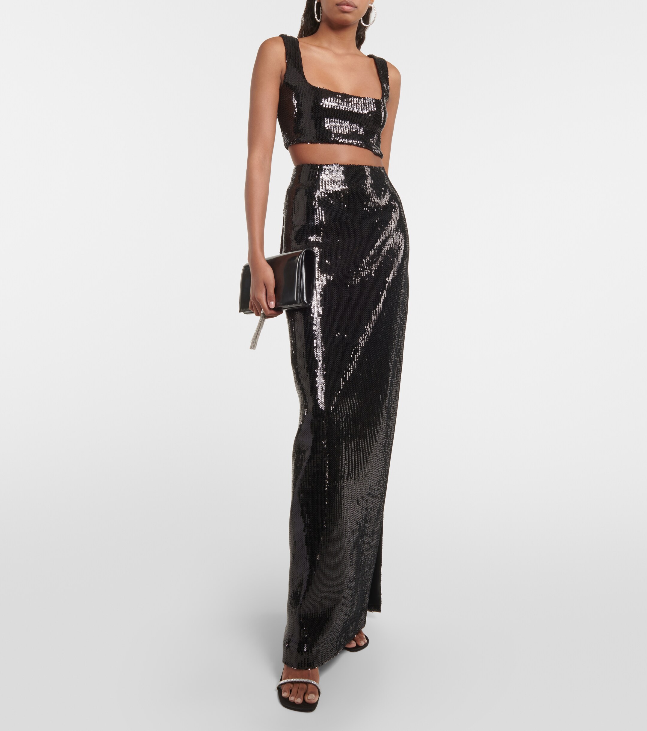 Galvan Galvan Beating Heart sequin top