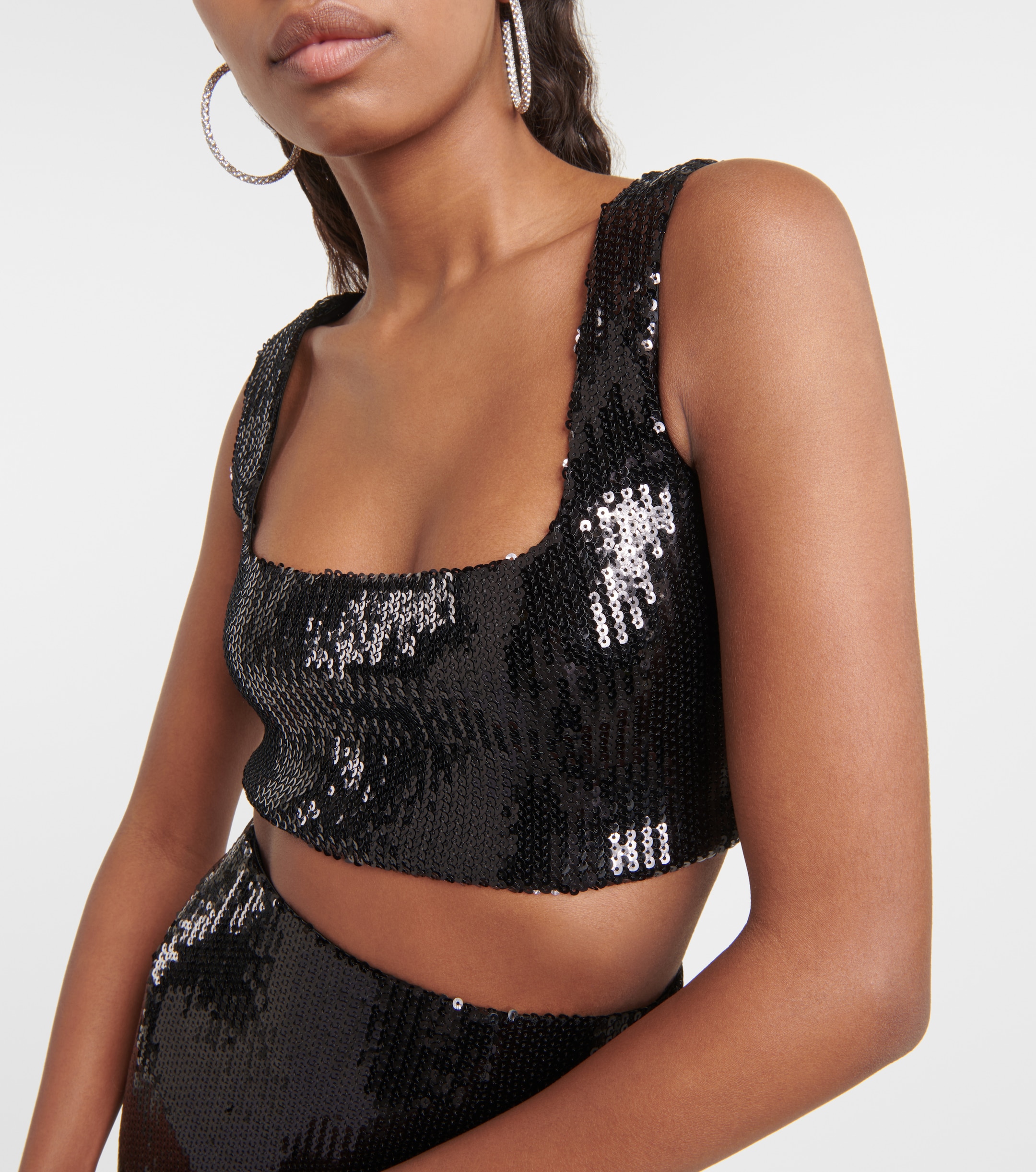 Galvan Galvan Beating Heart sequin top