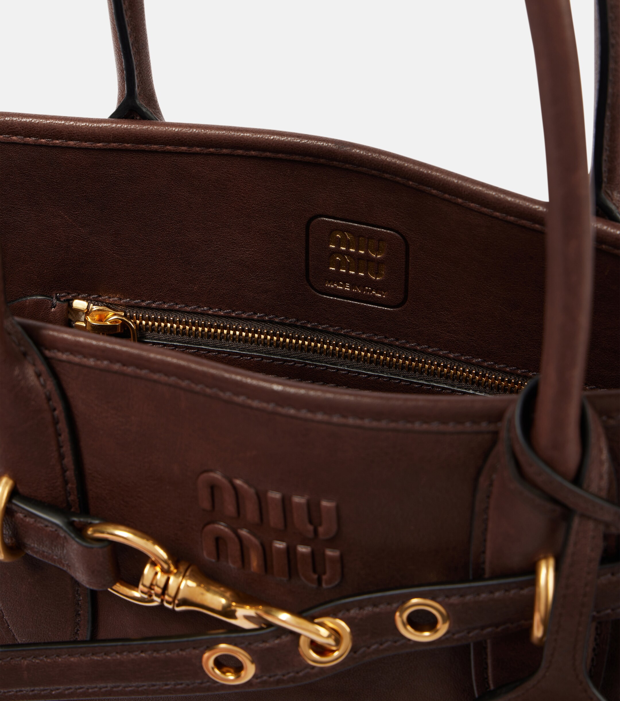 Miu Miu Adventure Large leather shoulder bag