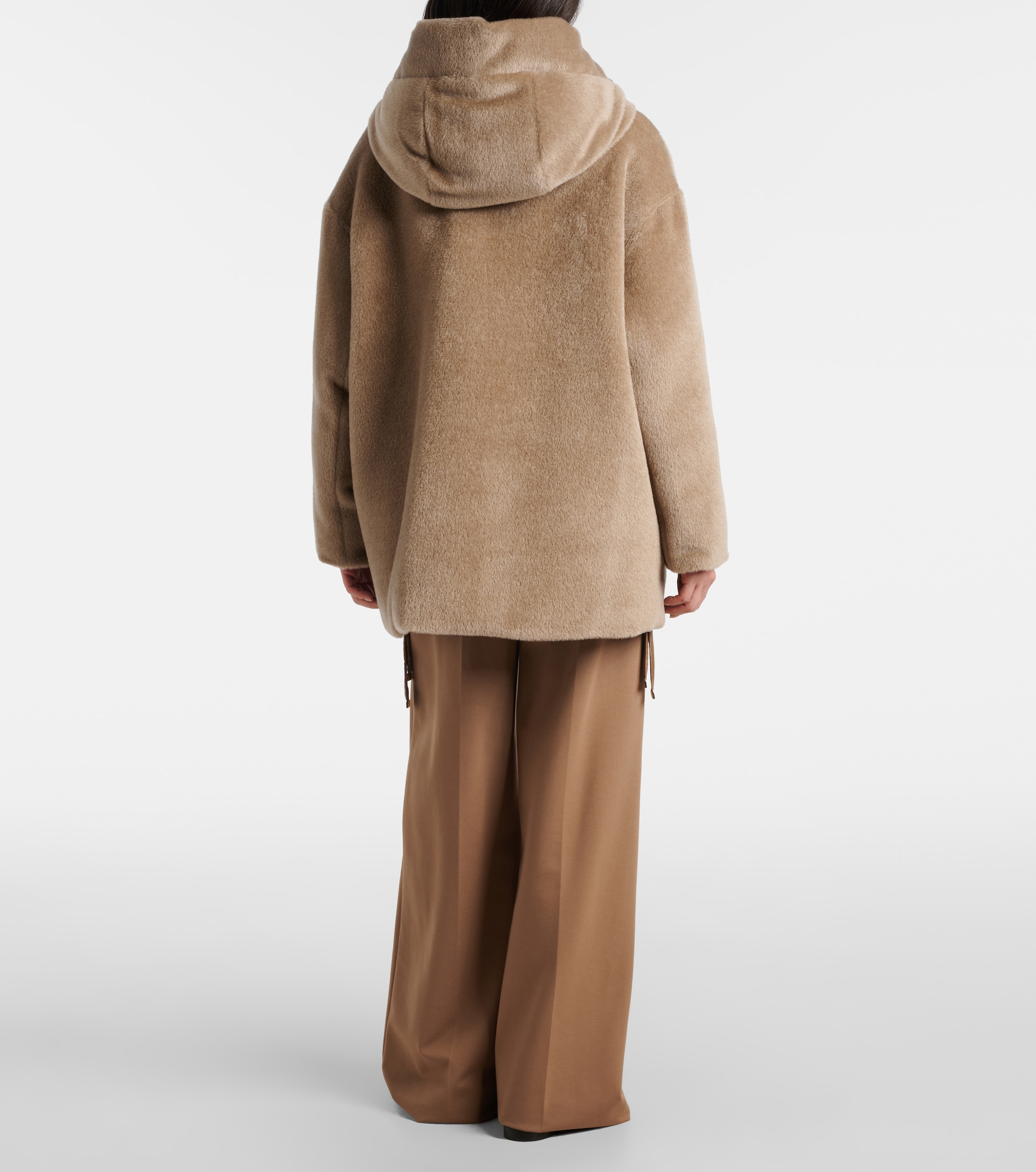 Max Mara - Olivia reversible alpaca and wool down jacket | Plush