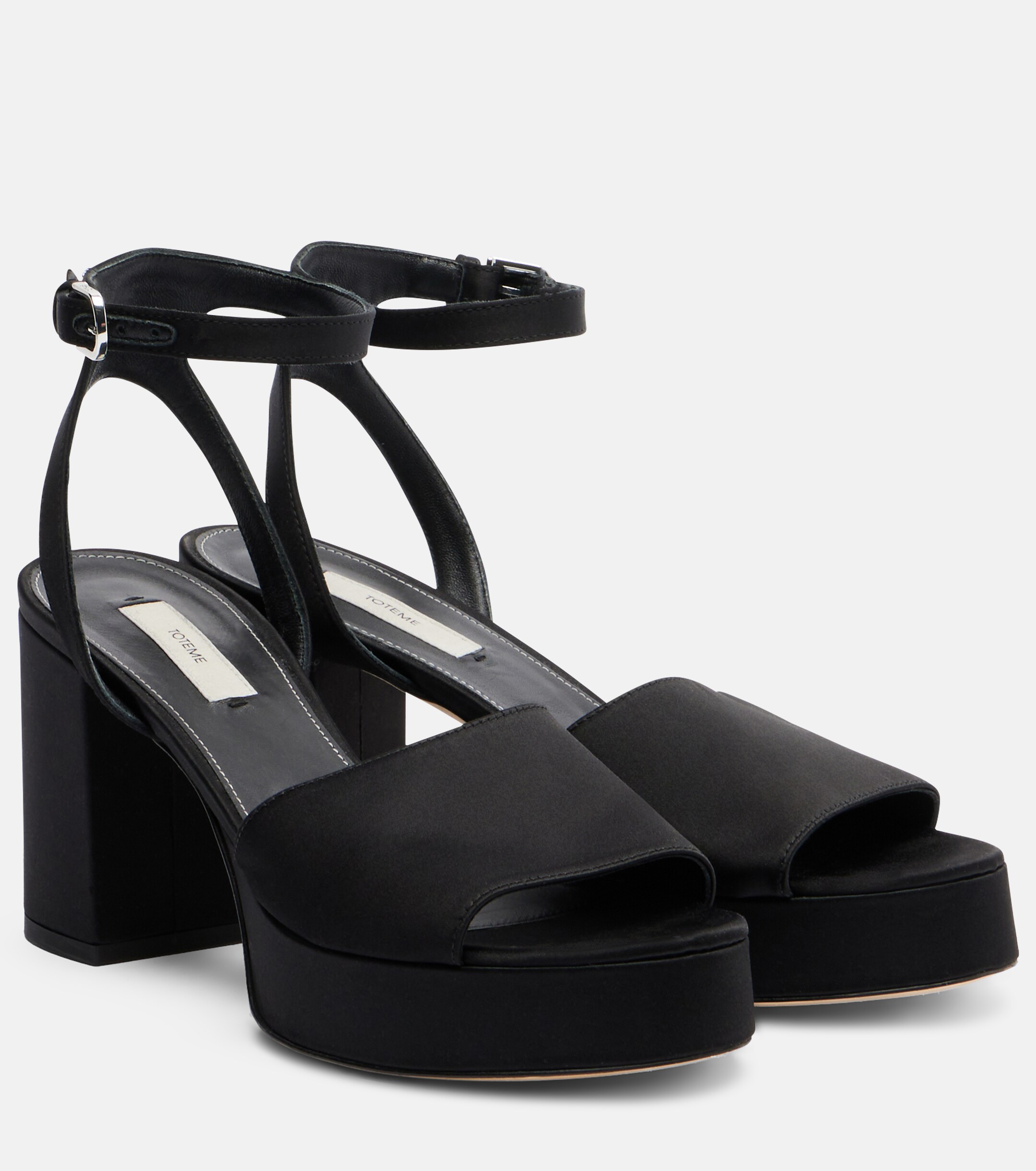 TOTEME Toteme Satin platform sandals