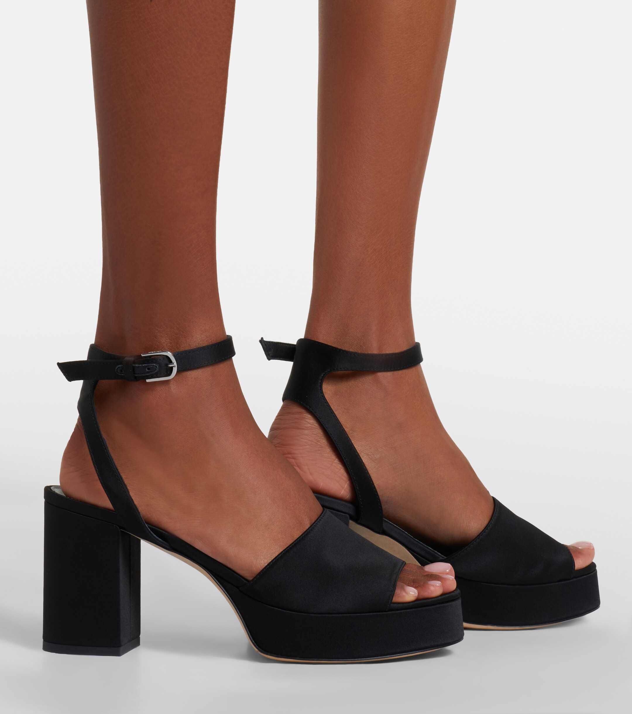 TOTEME Toteme Satin platform sandals