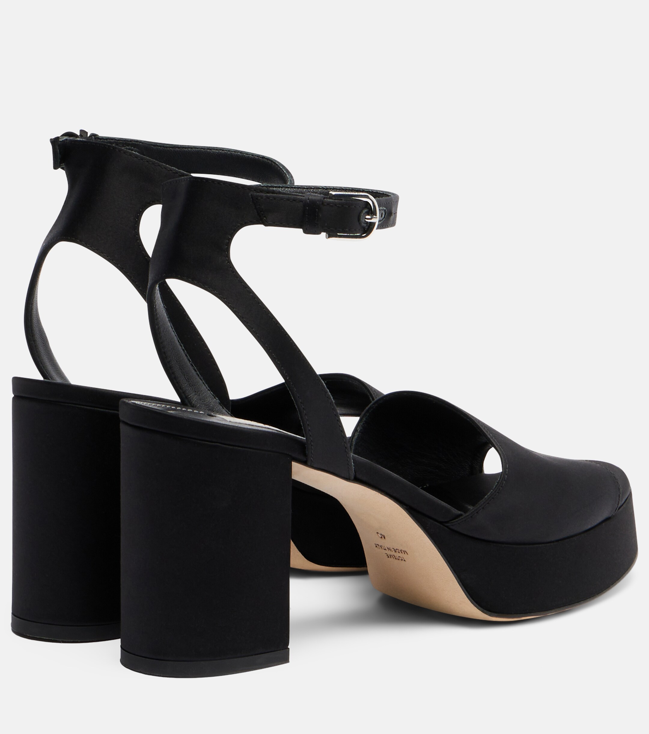 TOTEME Toteme Satin platform sandals