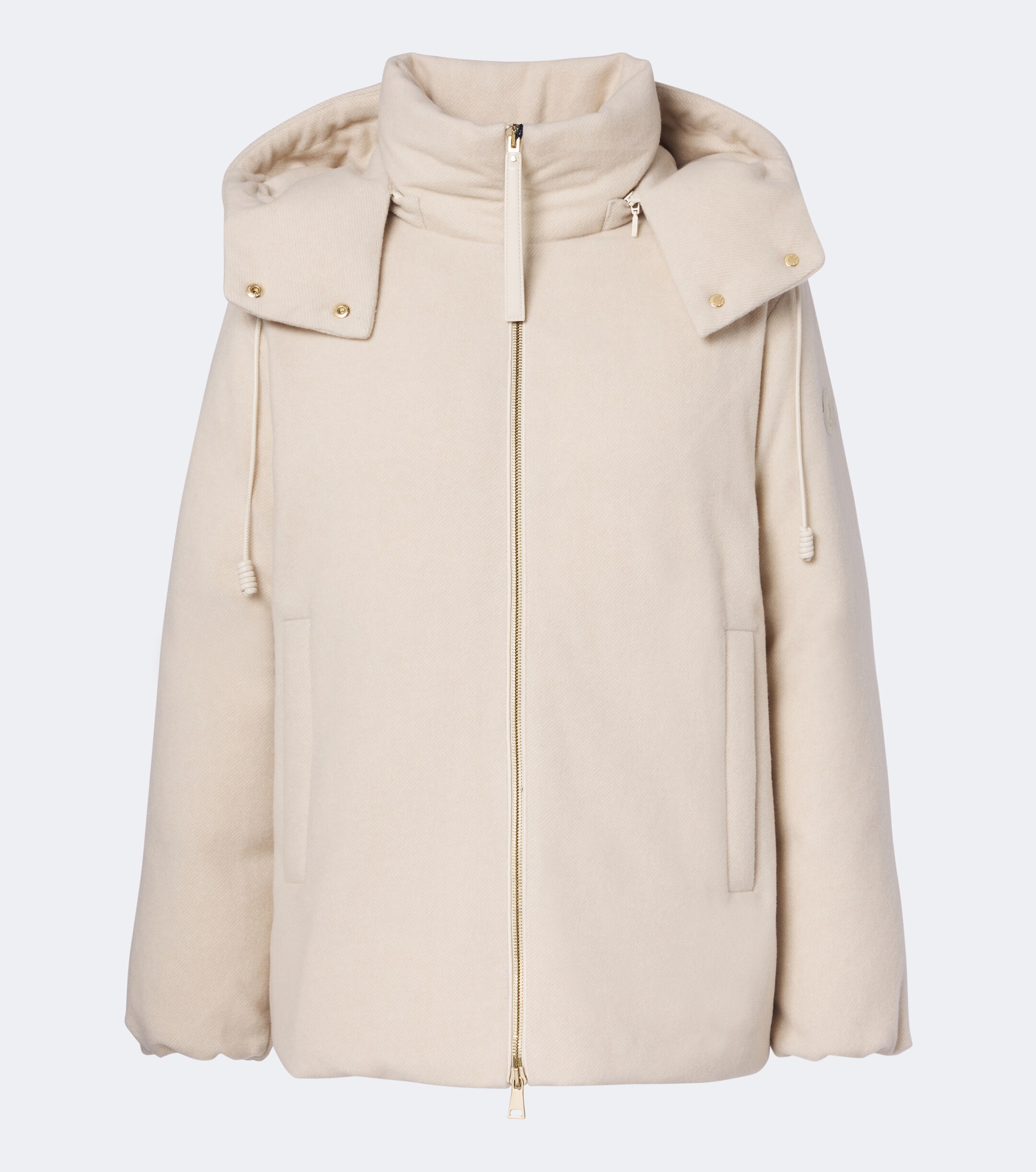 Moncler Moncler Vivante wool and cashmere down jacket