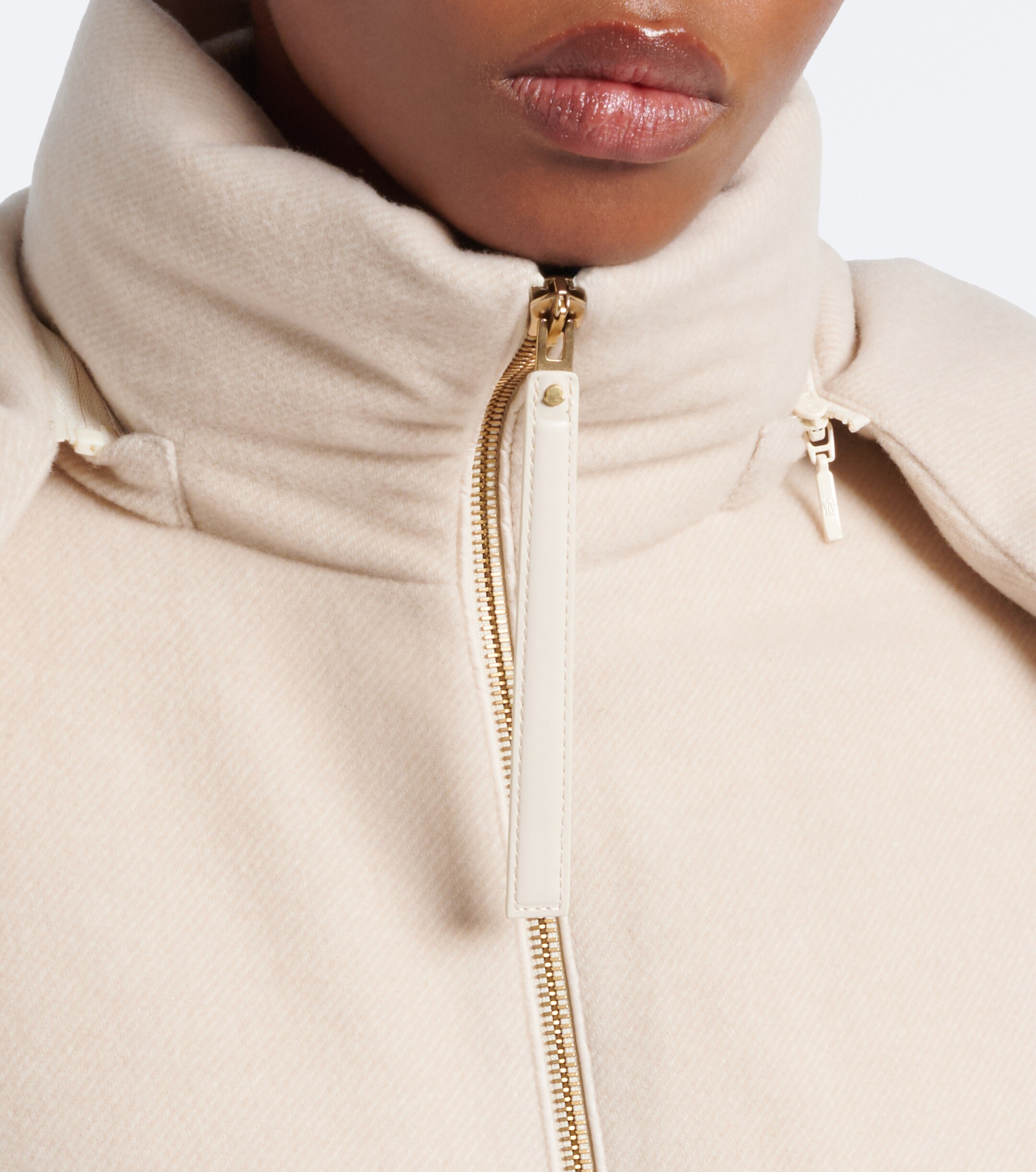 Moncler Moncler Vivante wool and cashmere down jacket