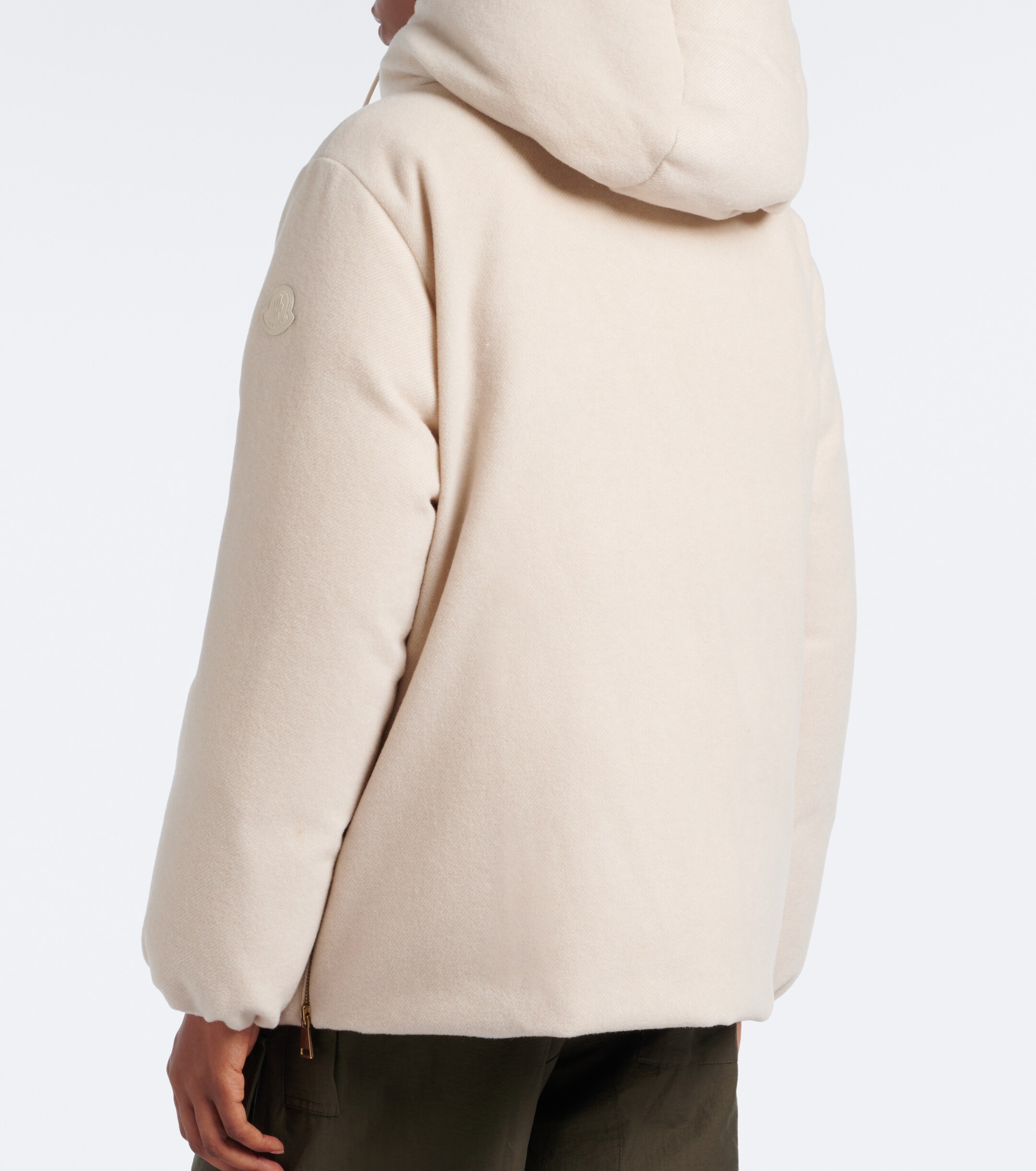 Moncler Moncler Vivante wool and cashmere down jacket