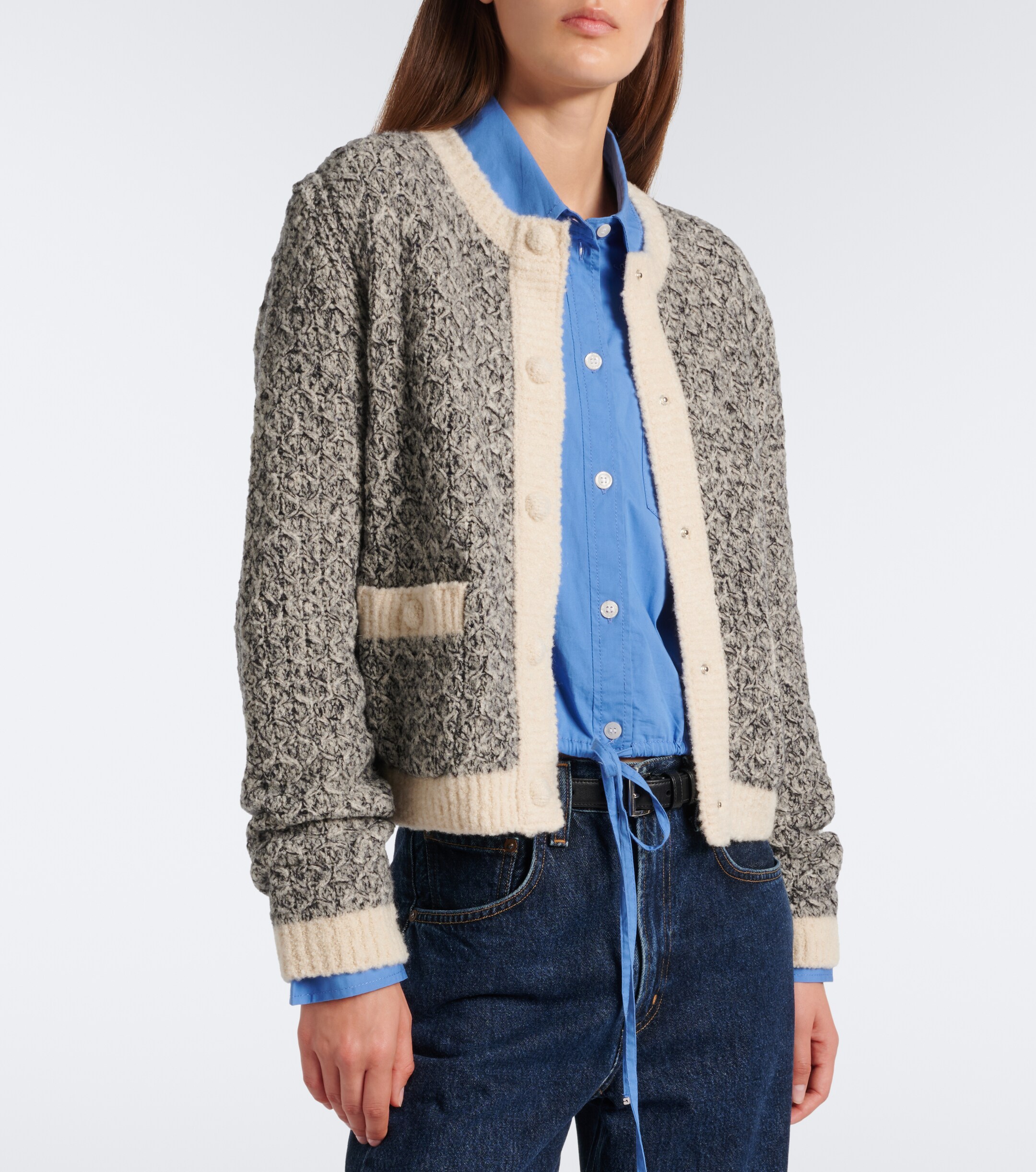Moncler Moncler Wool and alpaca-blend cardigan