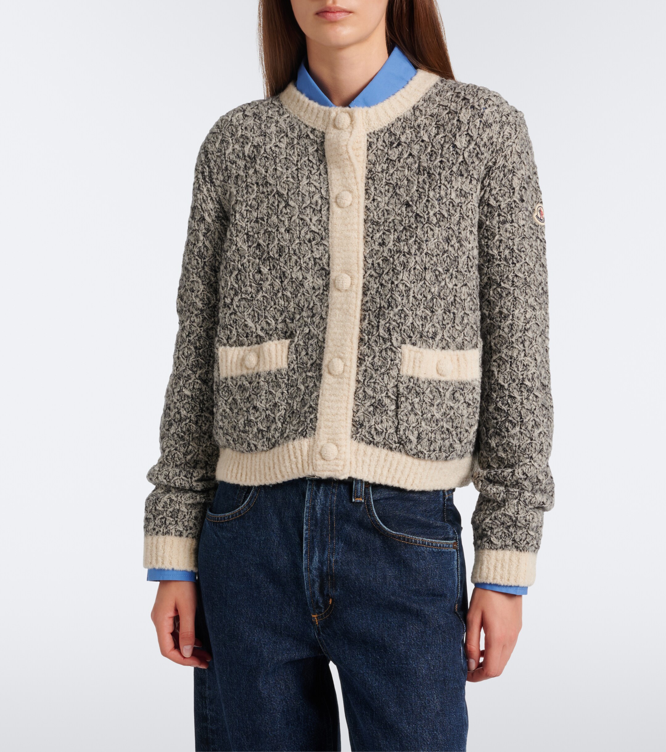 Moncler Moncler Wool and alpaca-blend cardigan