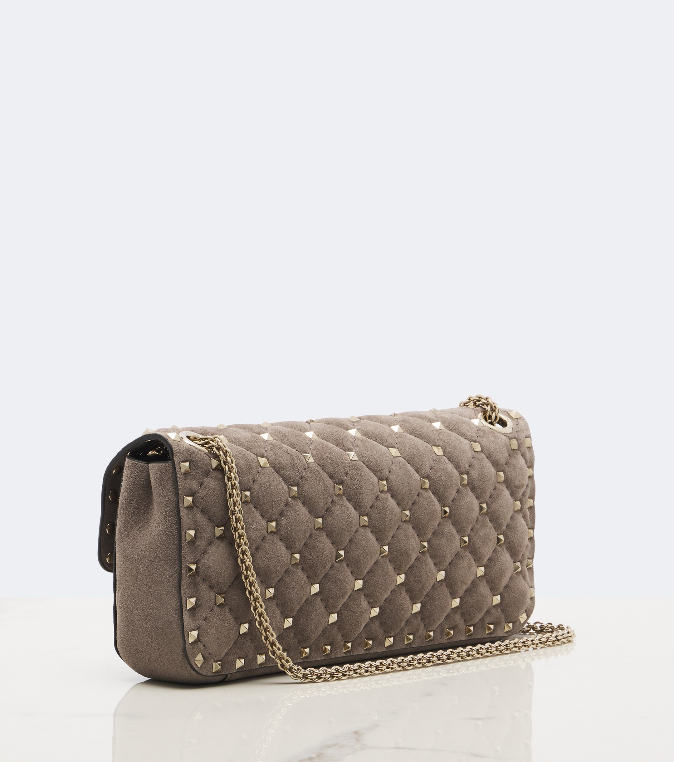 Valentino Garavani Rockstud Spike Small suede shoulder bag thumbnail