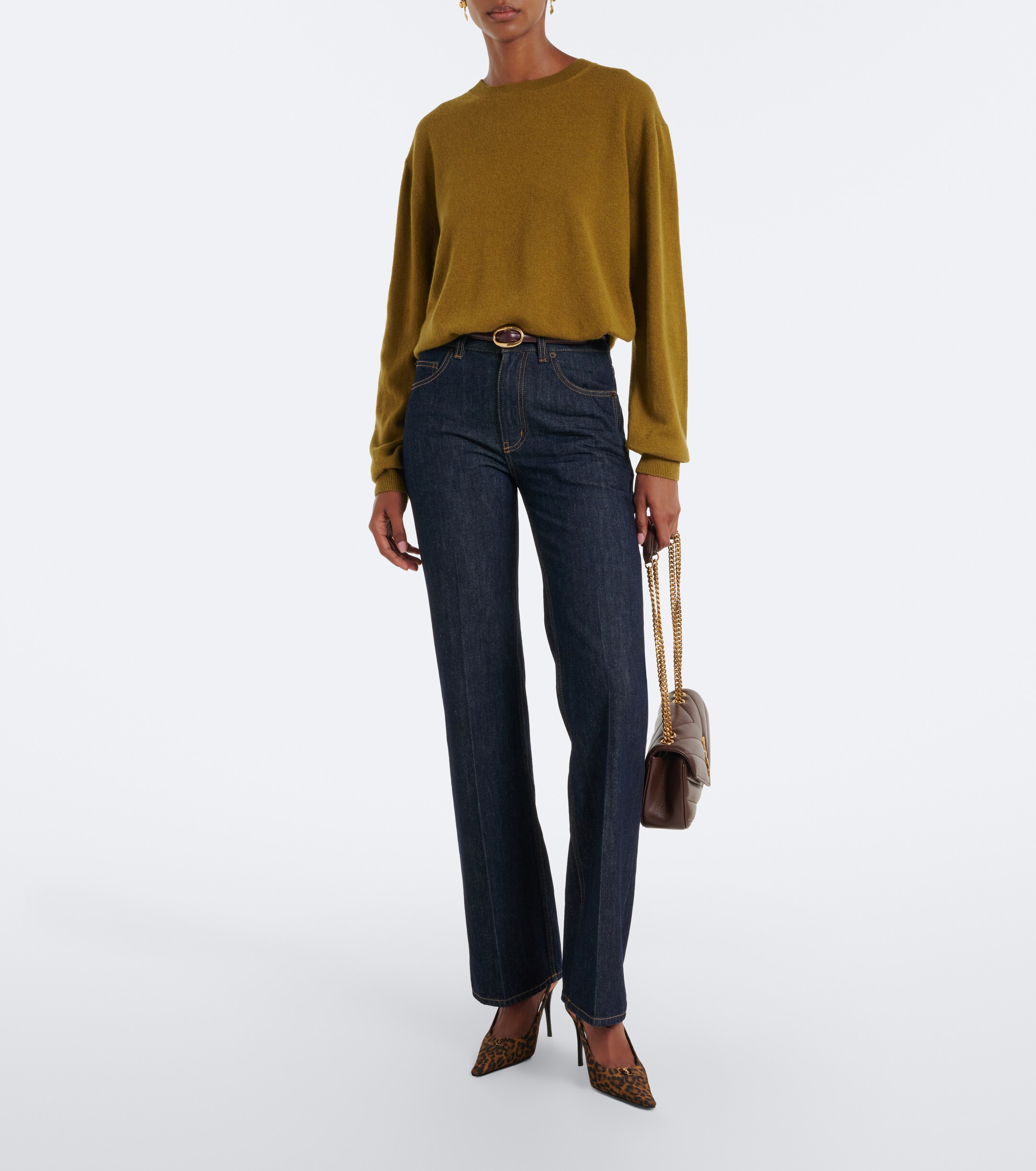 Saint Laurent Loulou Small leather shoulder bag