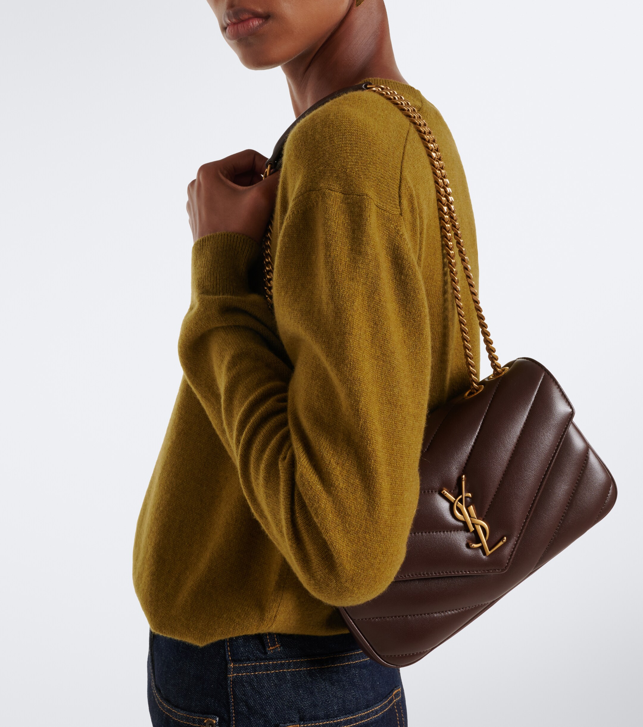 Saint Laurent Loulou Small leather shoulder bag