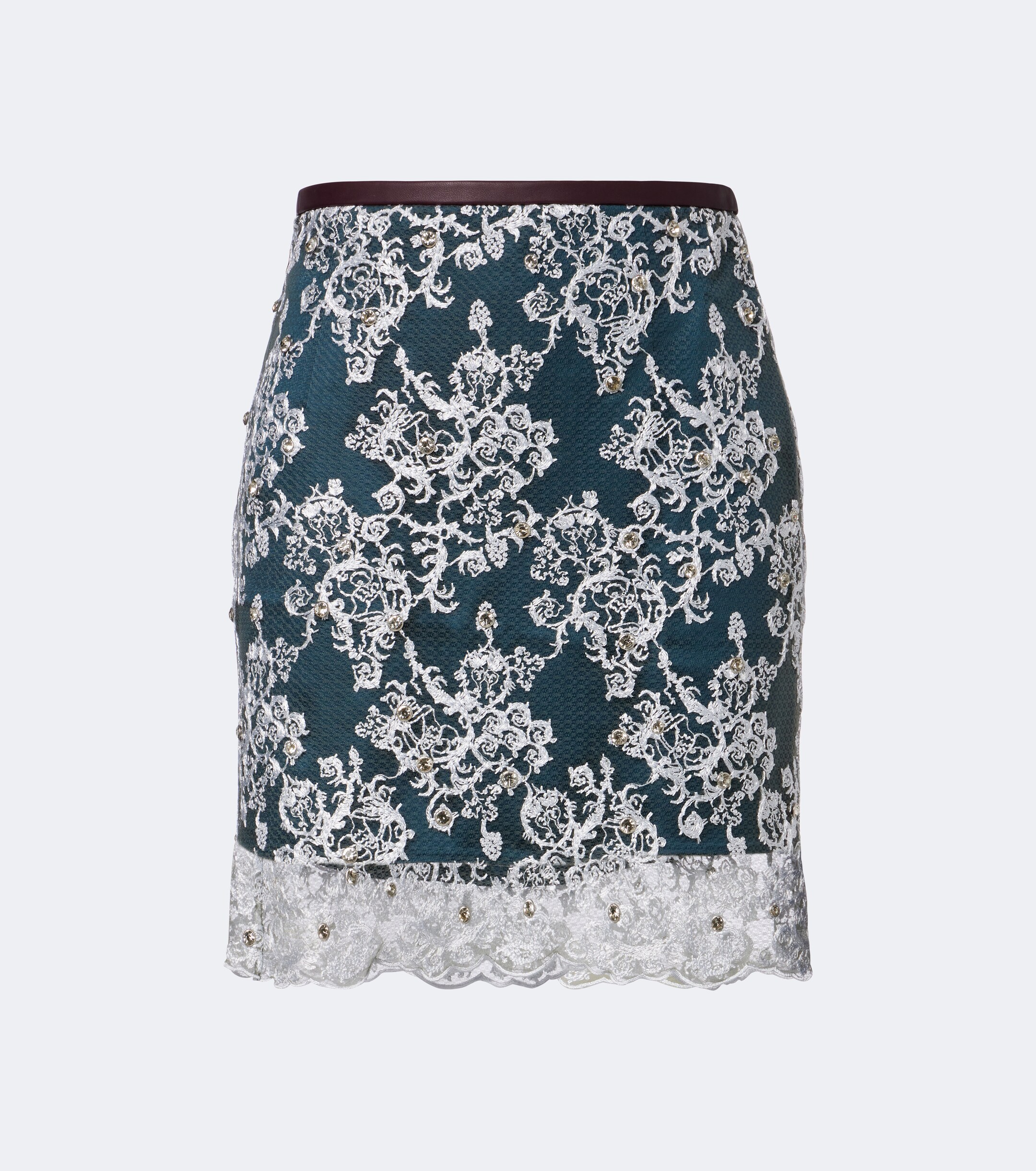 Jacques Wei Jacques Wei Embellished lace miniskirt