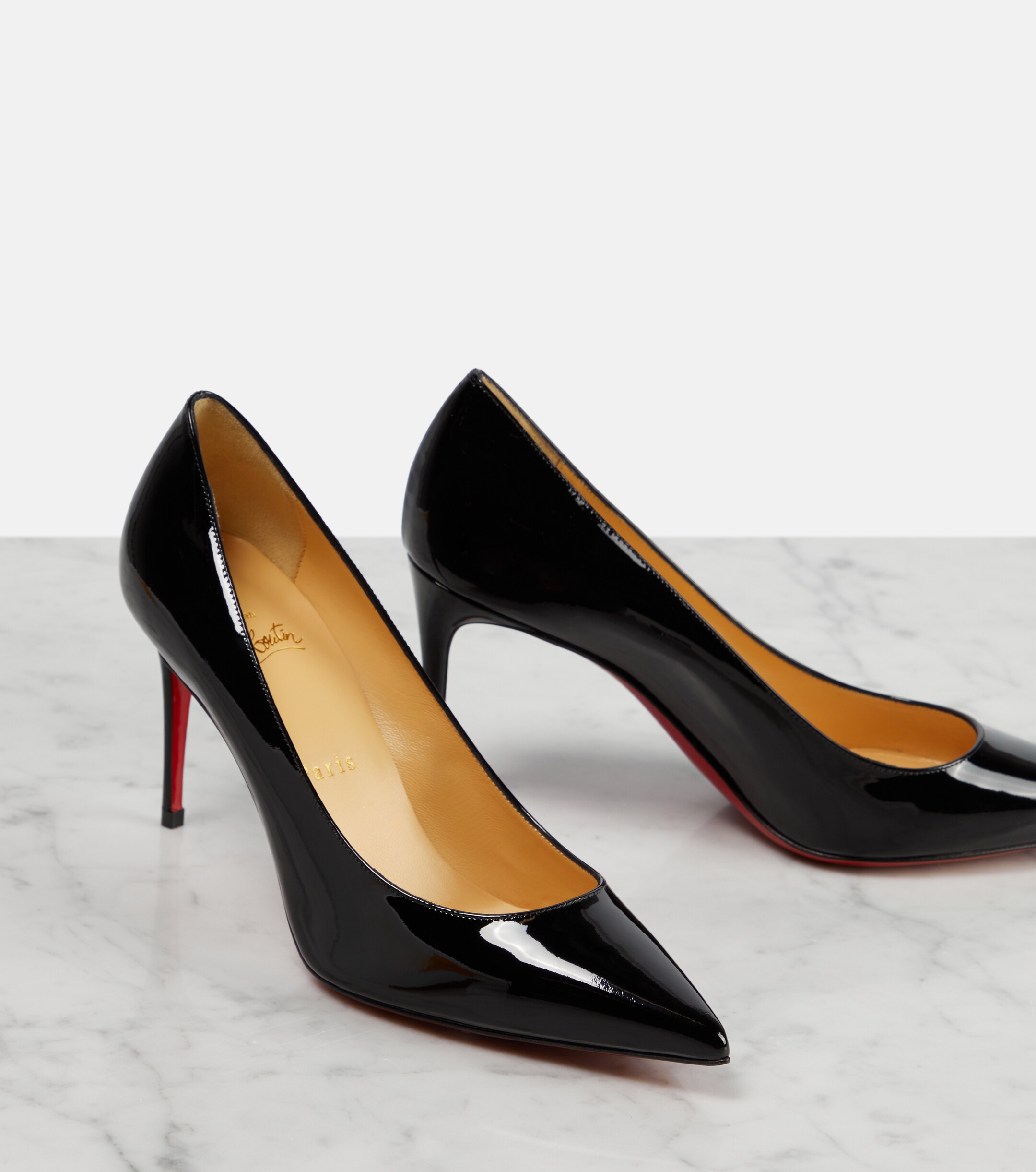 CHRISTIAN LOUBOUTIN Christian Louboutin Kate 85 patent leather pumps