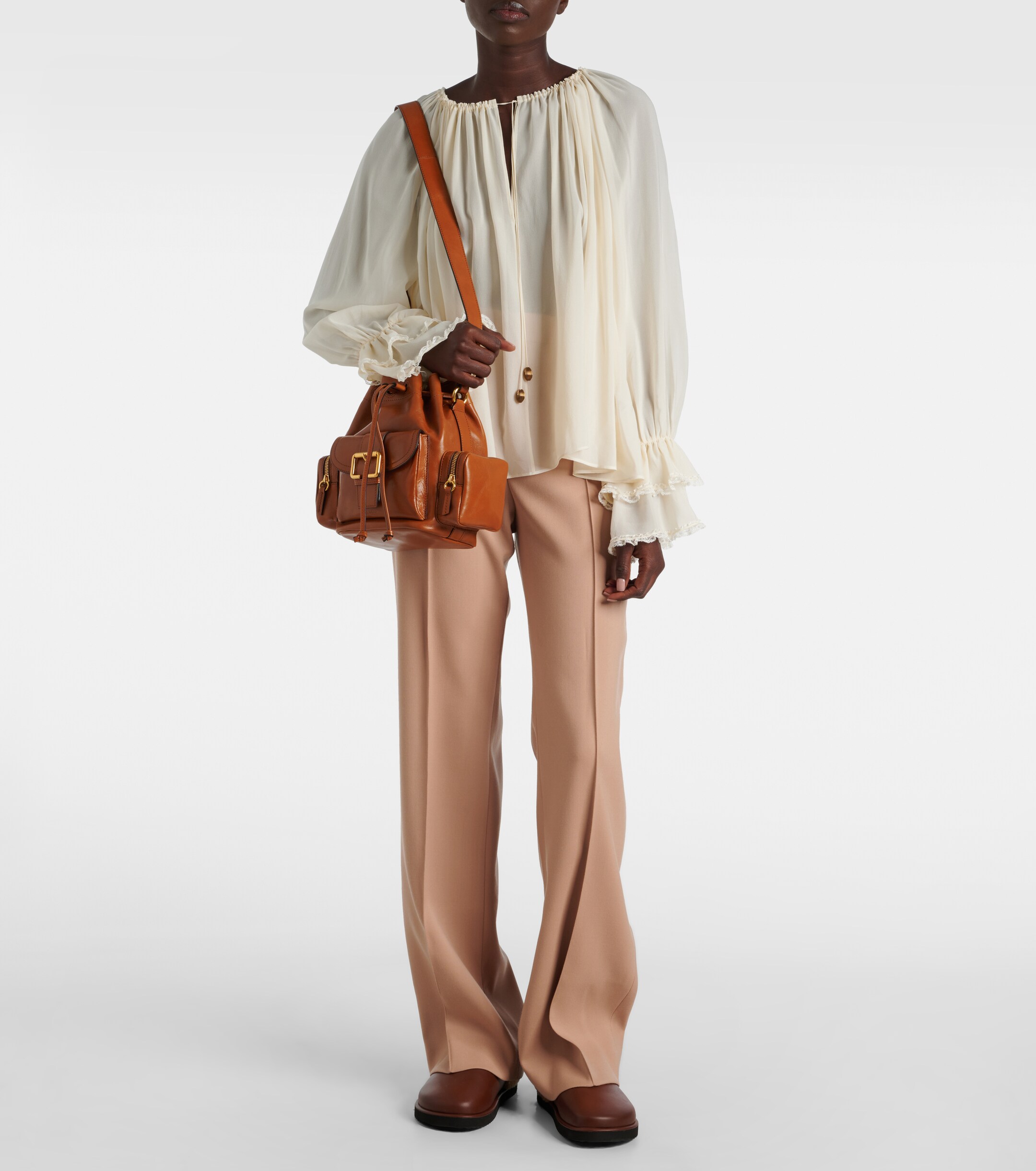 Chloé Camera leather bucket bag