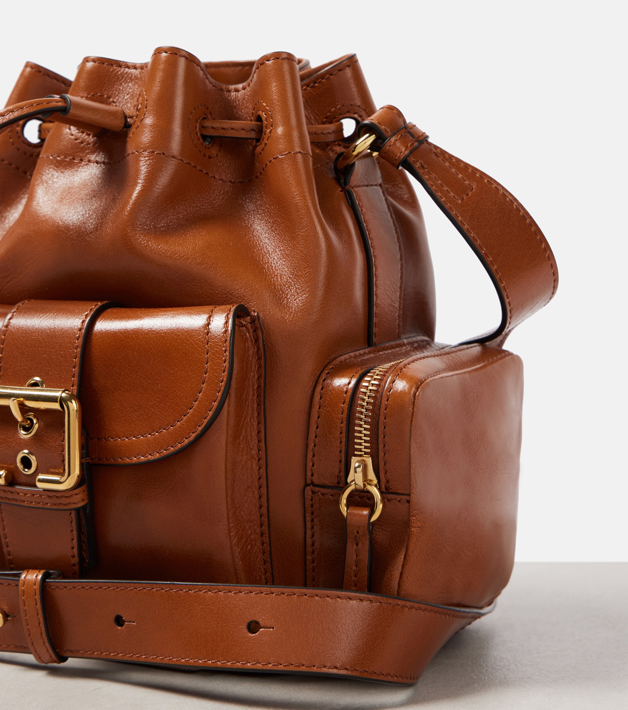 Chloé Camera leather bucket bag