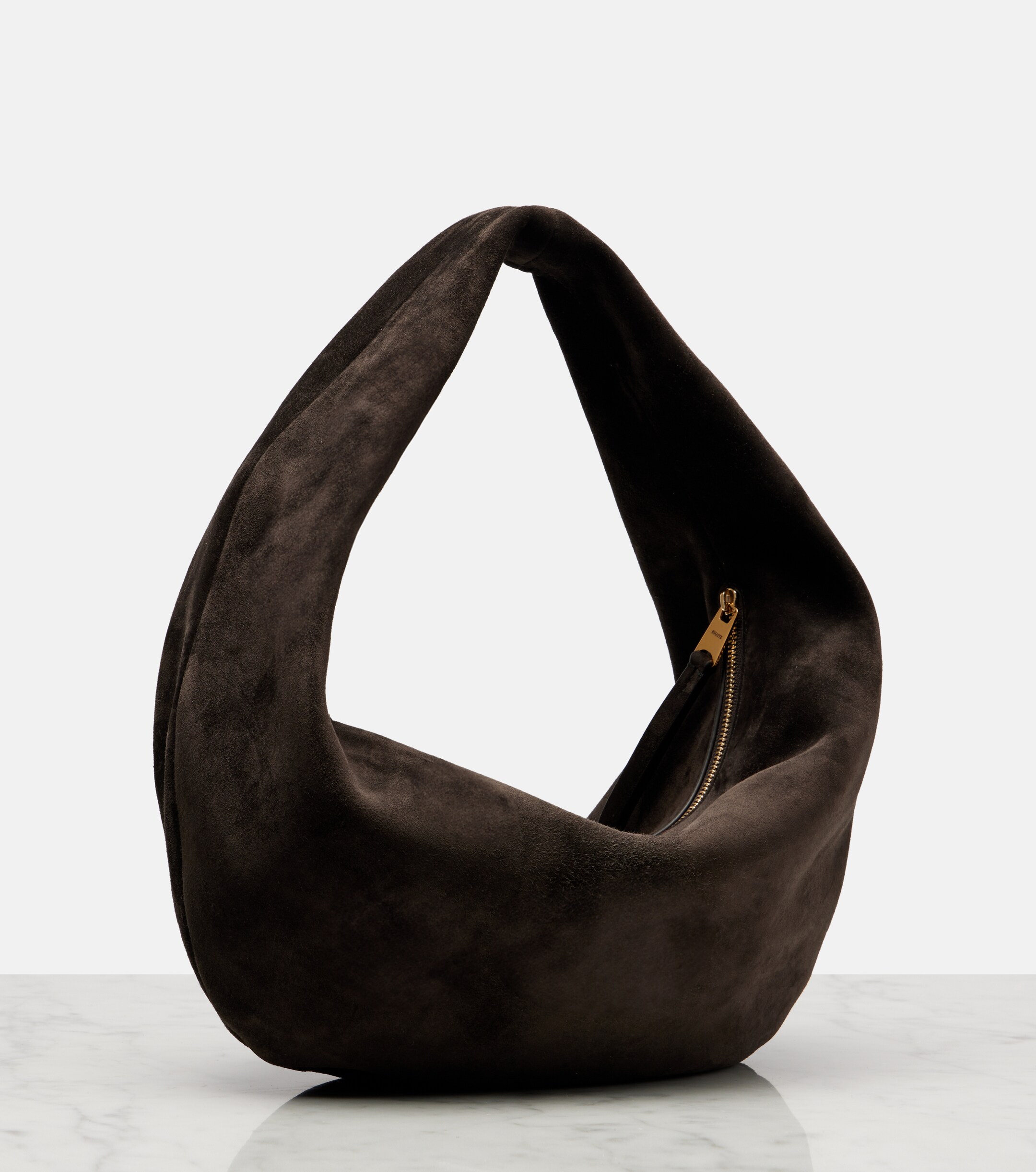 KHAITE Olivia Medium suede shoulder bag