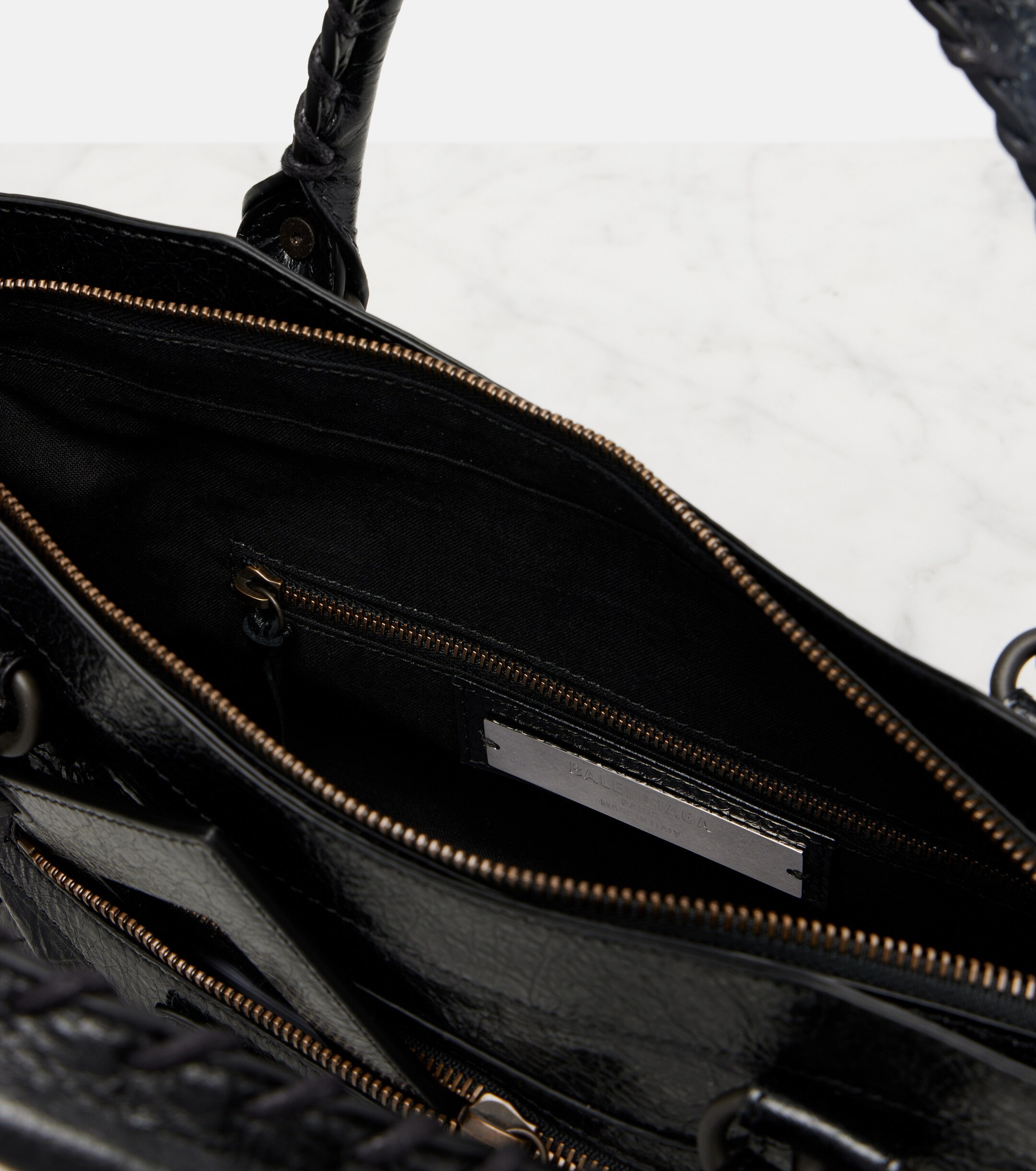 Balenciaga Le City Small leather top-handle bag