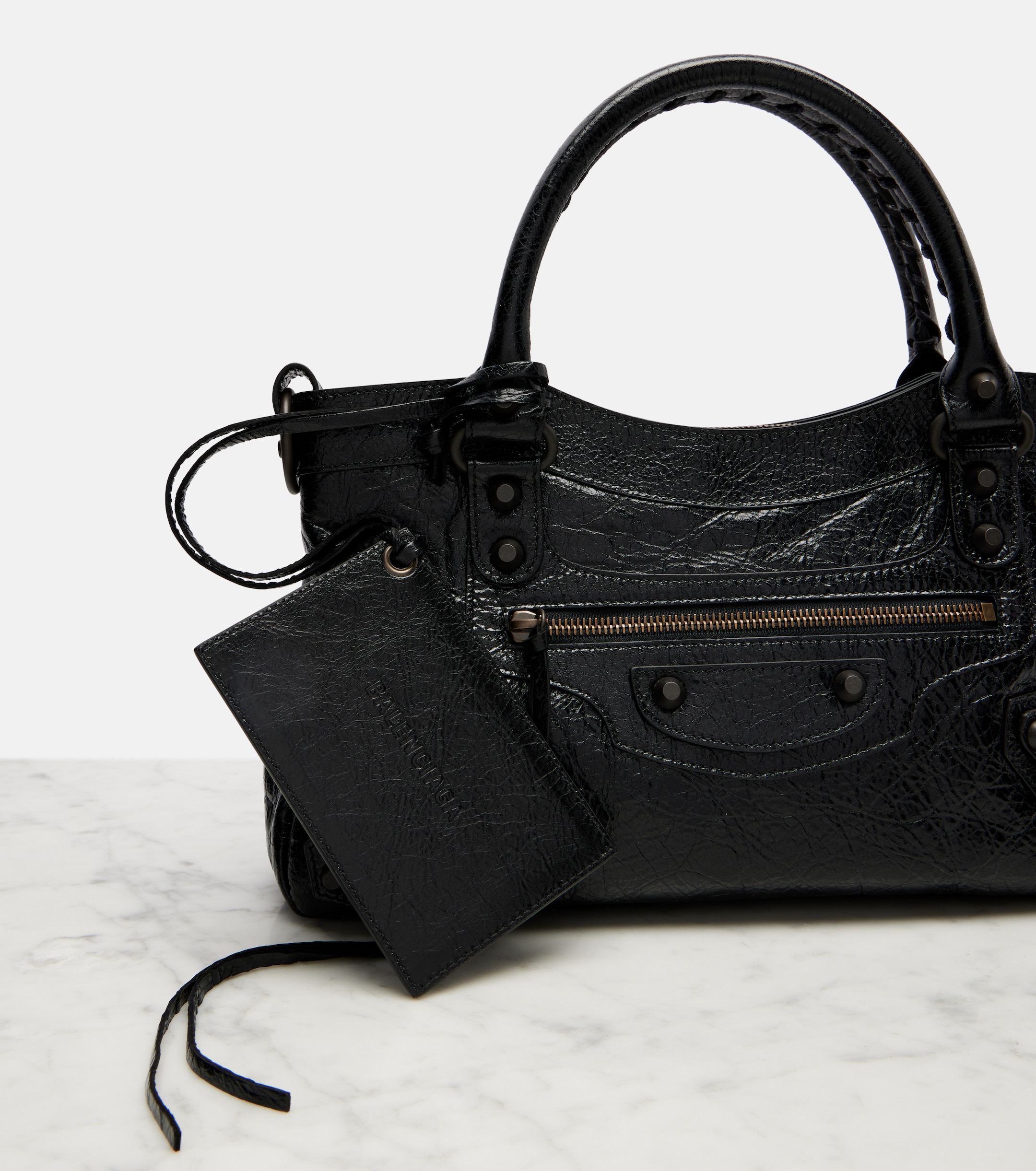 Balenciaga Le City Small leather top-handle bag