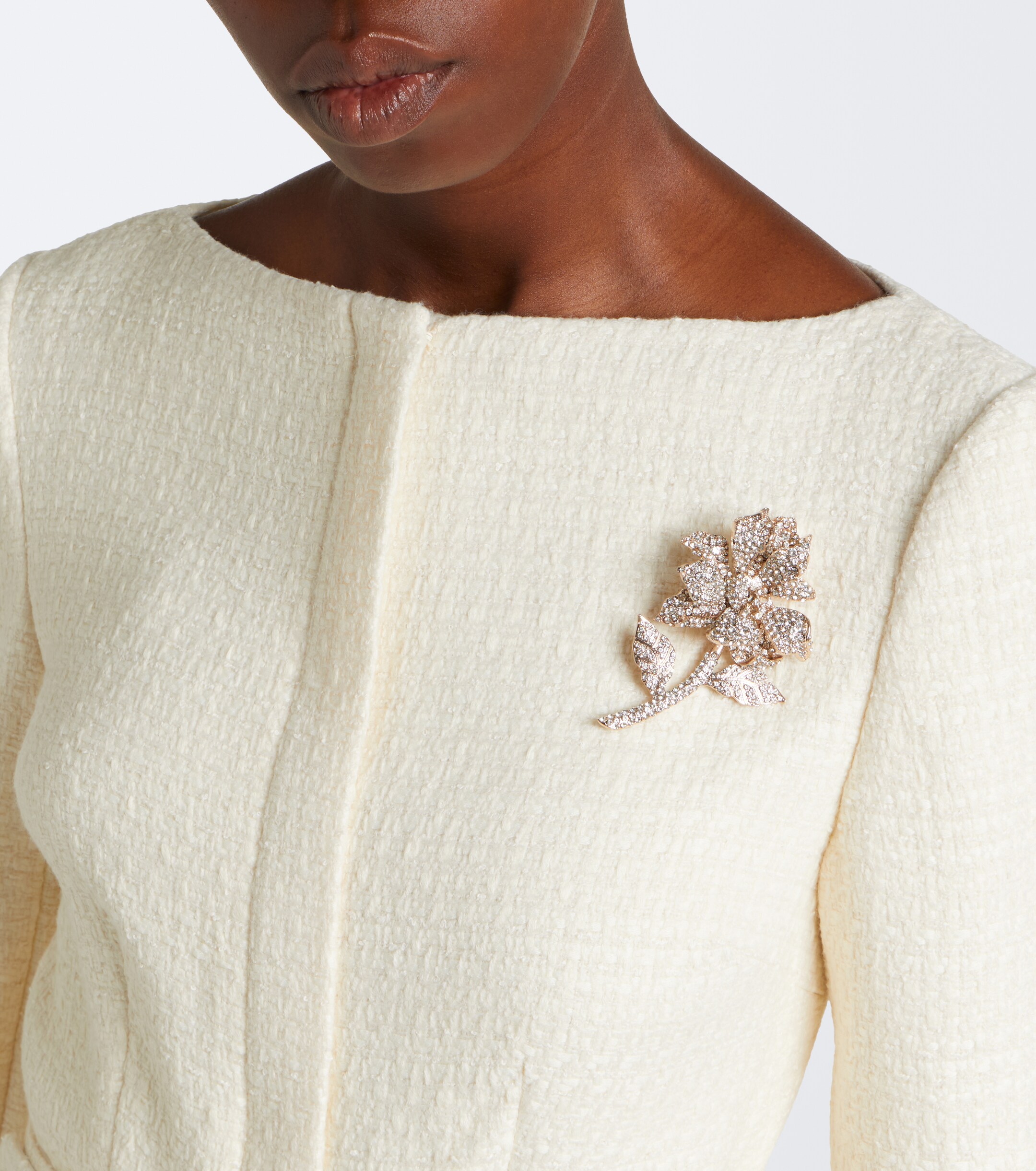 Roland Mouret Roland Mouret Belted embellished bouclé jacket