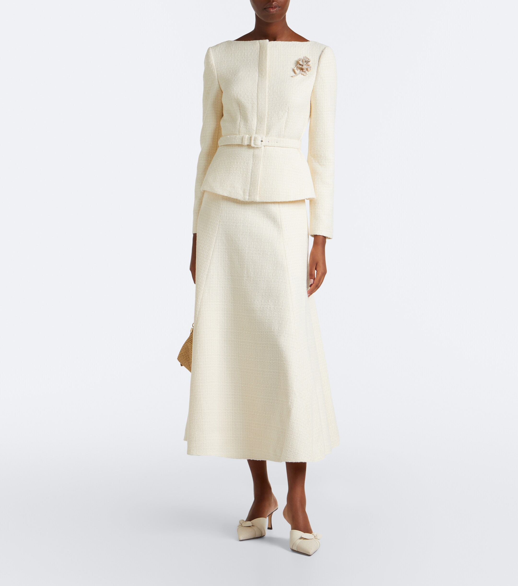 Roland Mouret Roland Mouret Belted embellished bouclé jacket