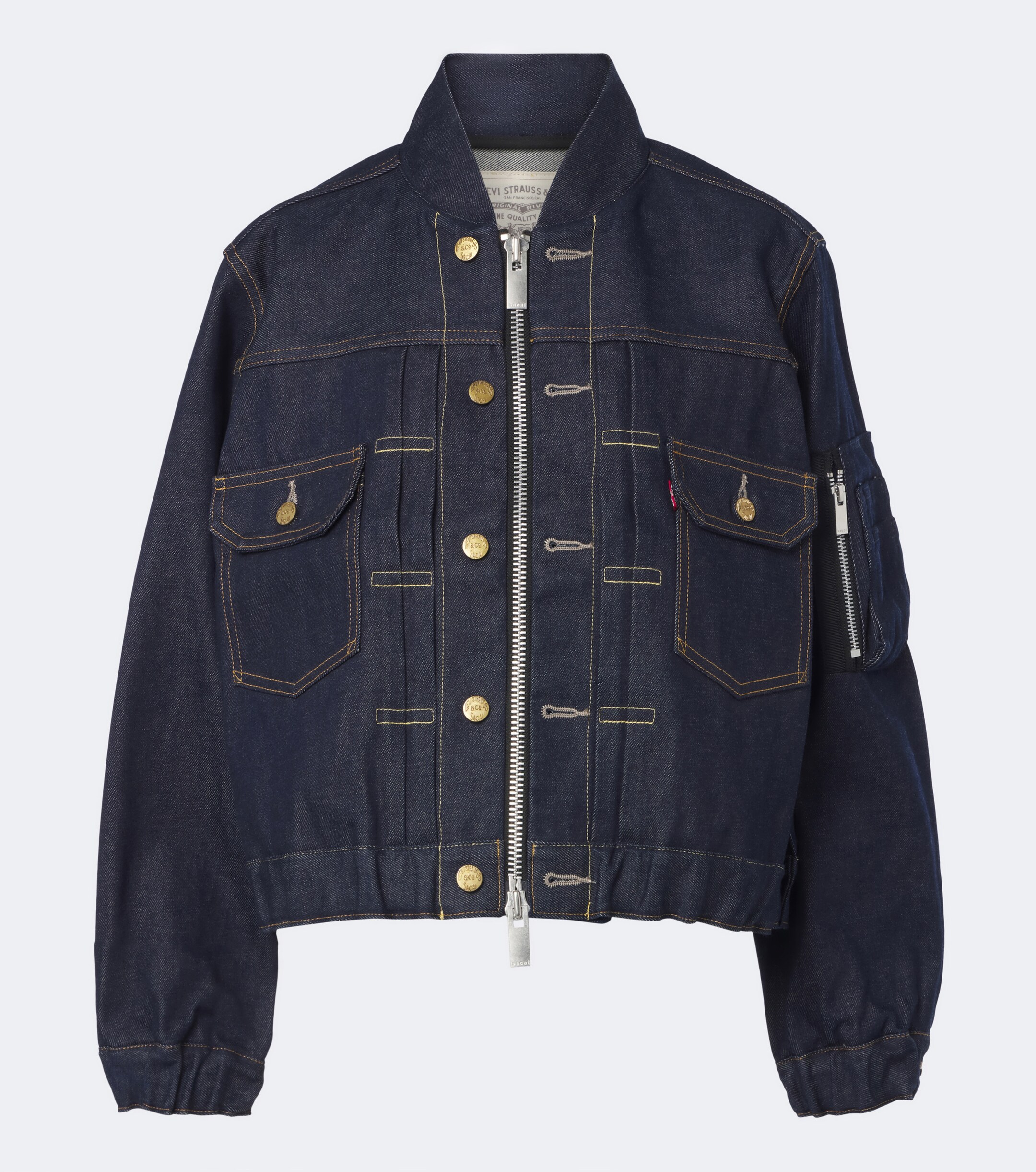 Sacai Sacai Denim bomber jacket