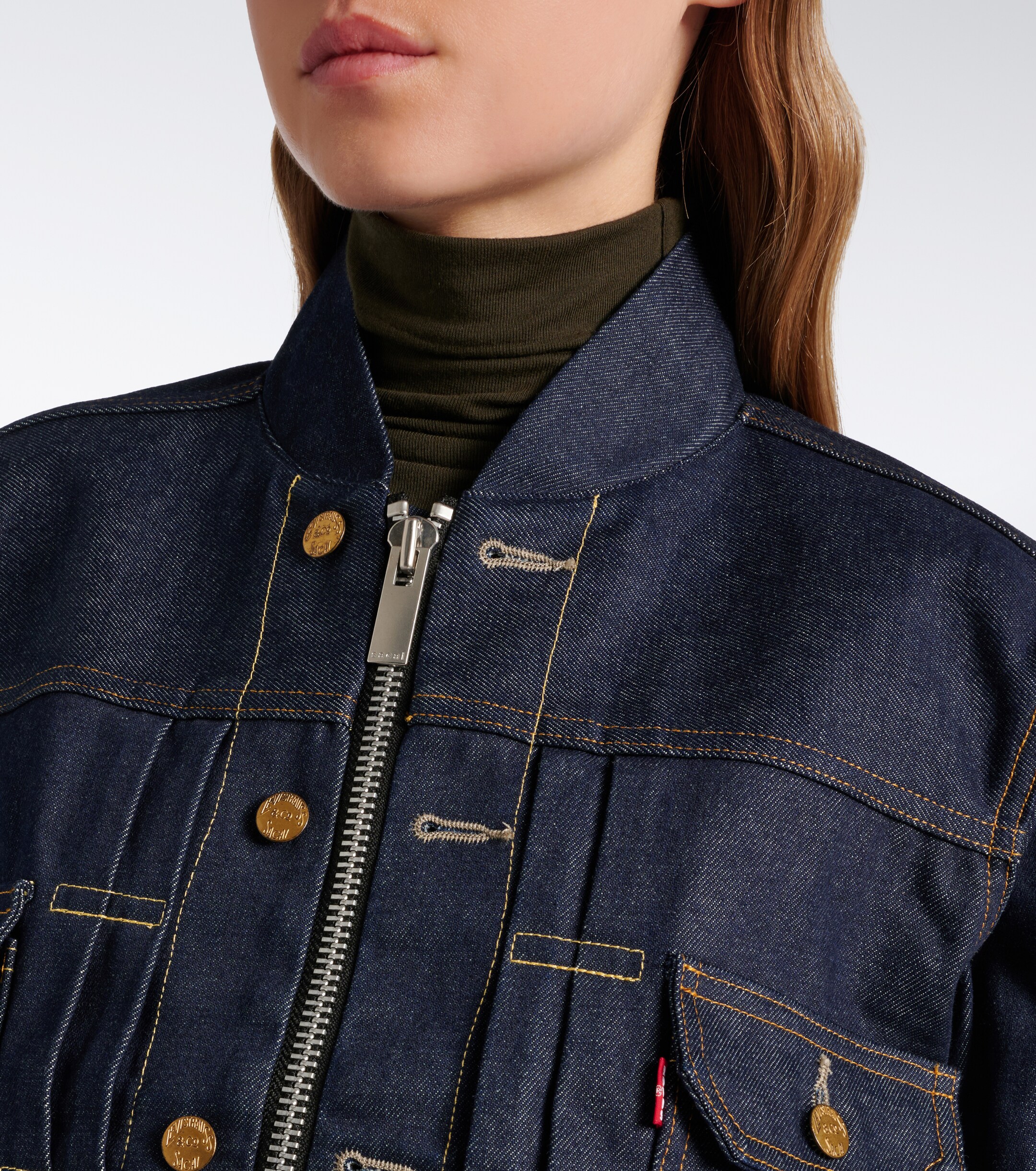 Sacai Sacai Denim bomber jacket