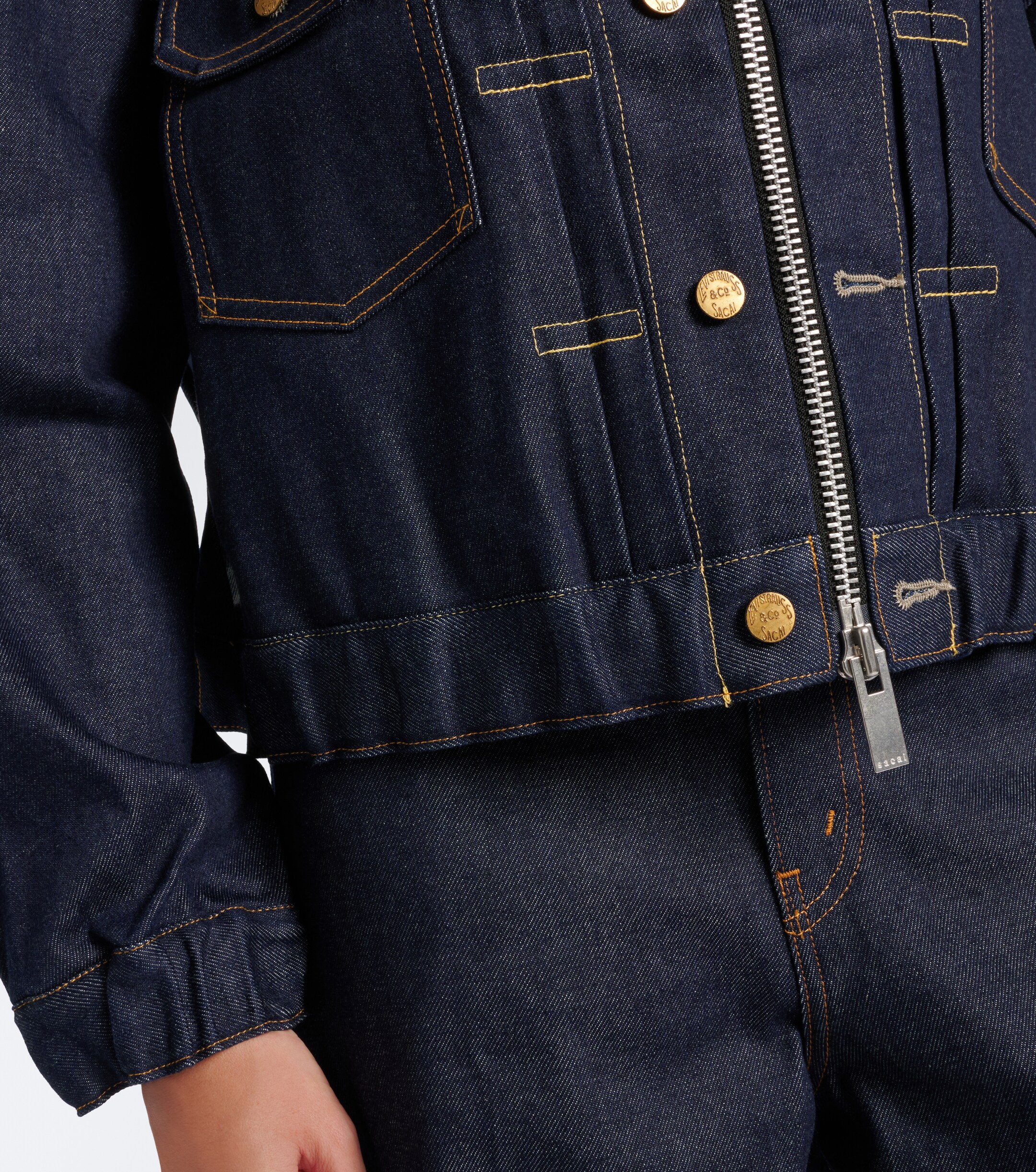 Sacai Sacai Denim bomber jacket