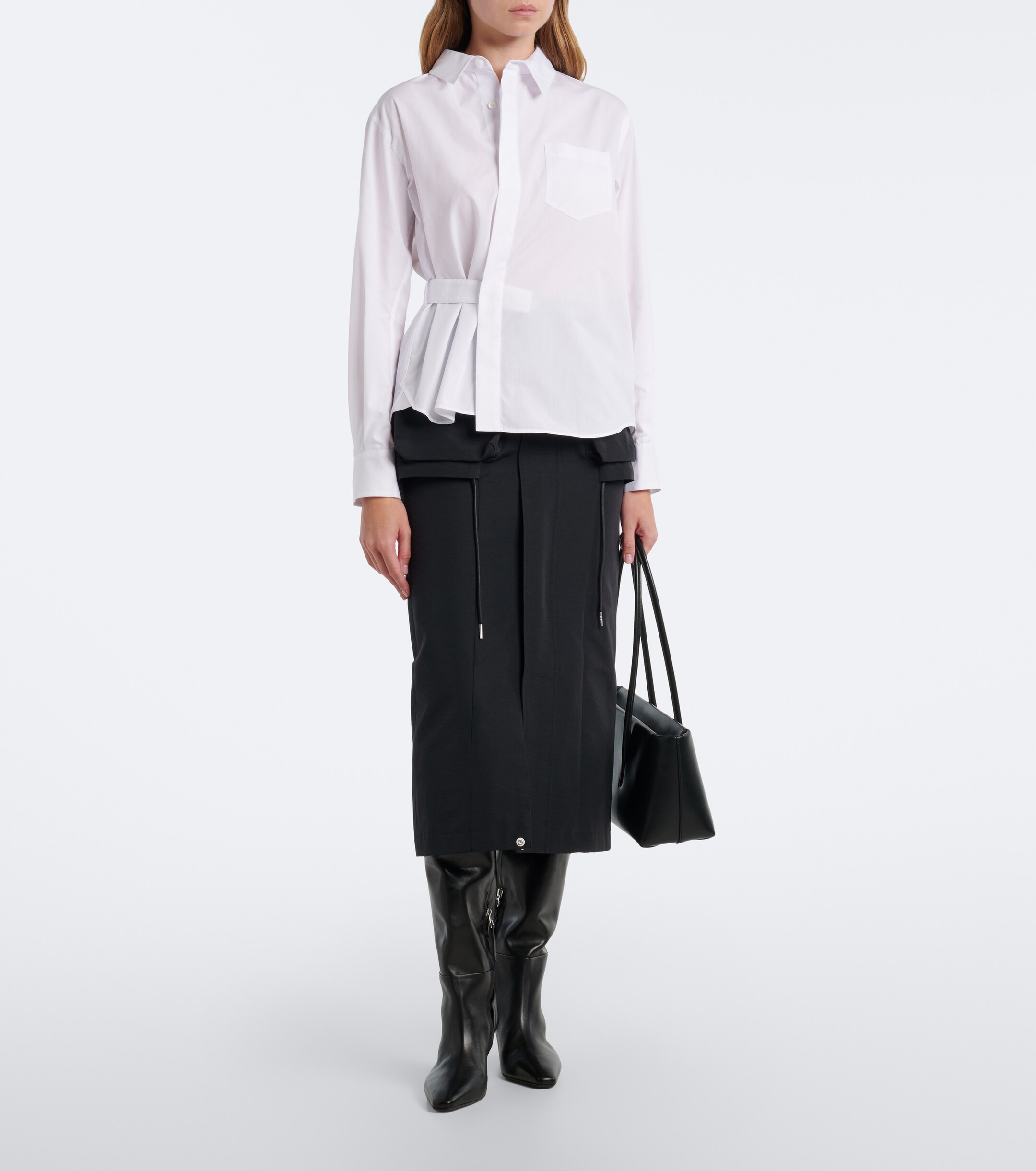 Sacai Sacai Cotton-blend poplin shirt