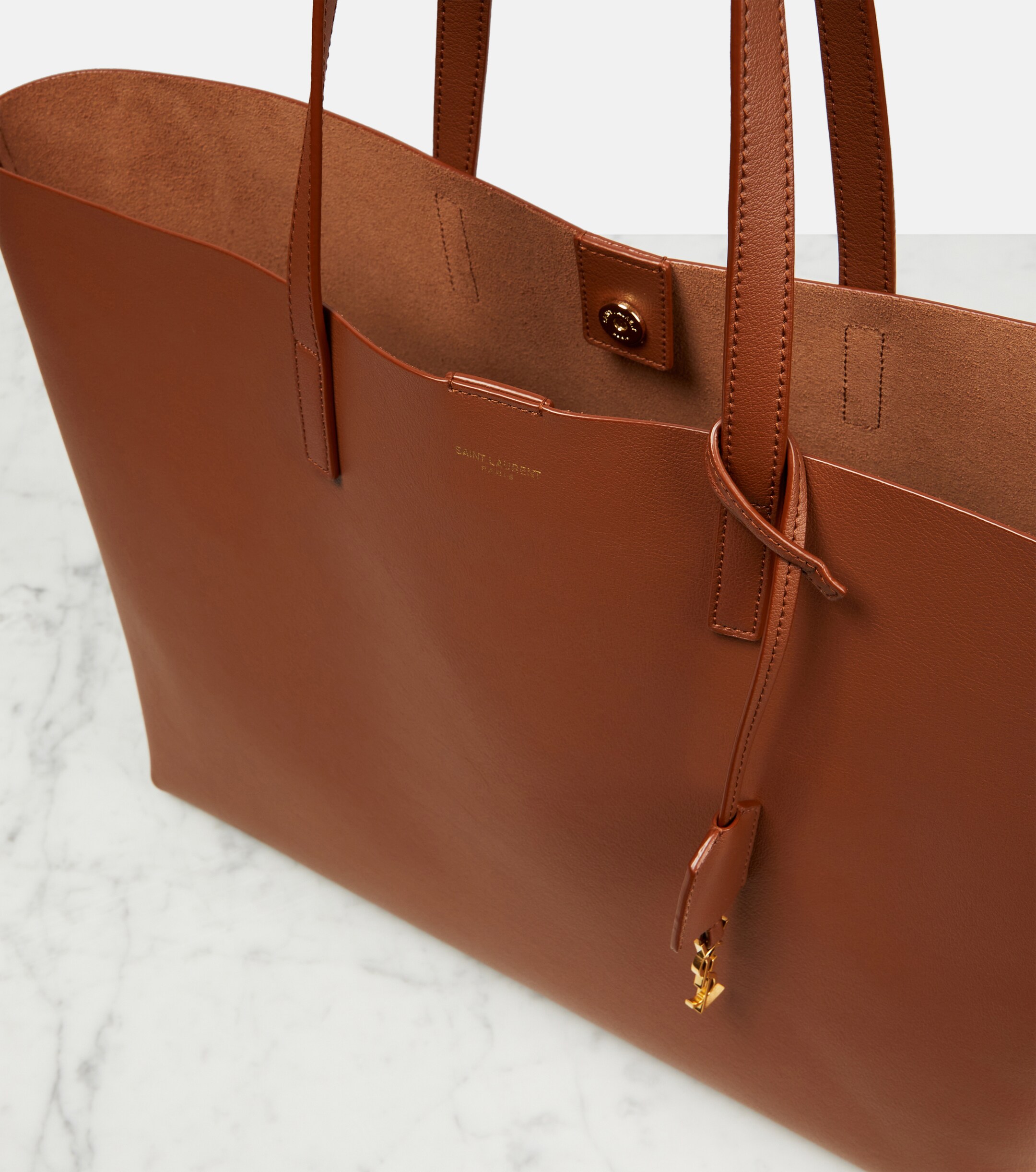 Saint Laurent Shopping E/W leather tote bag