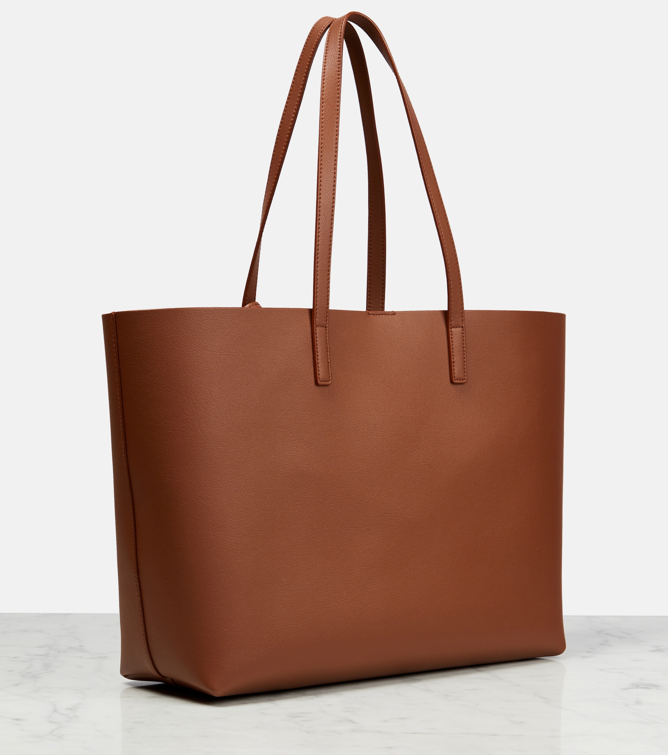 Saint Laurent Shopping E/W leather tote bag