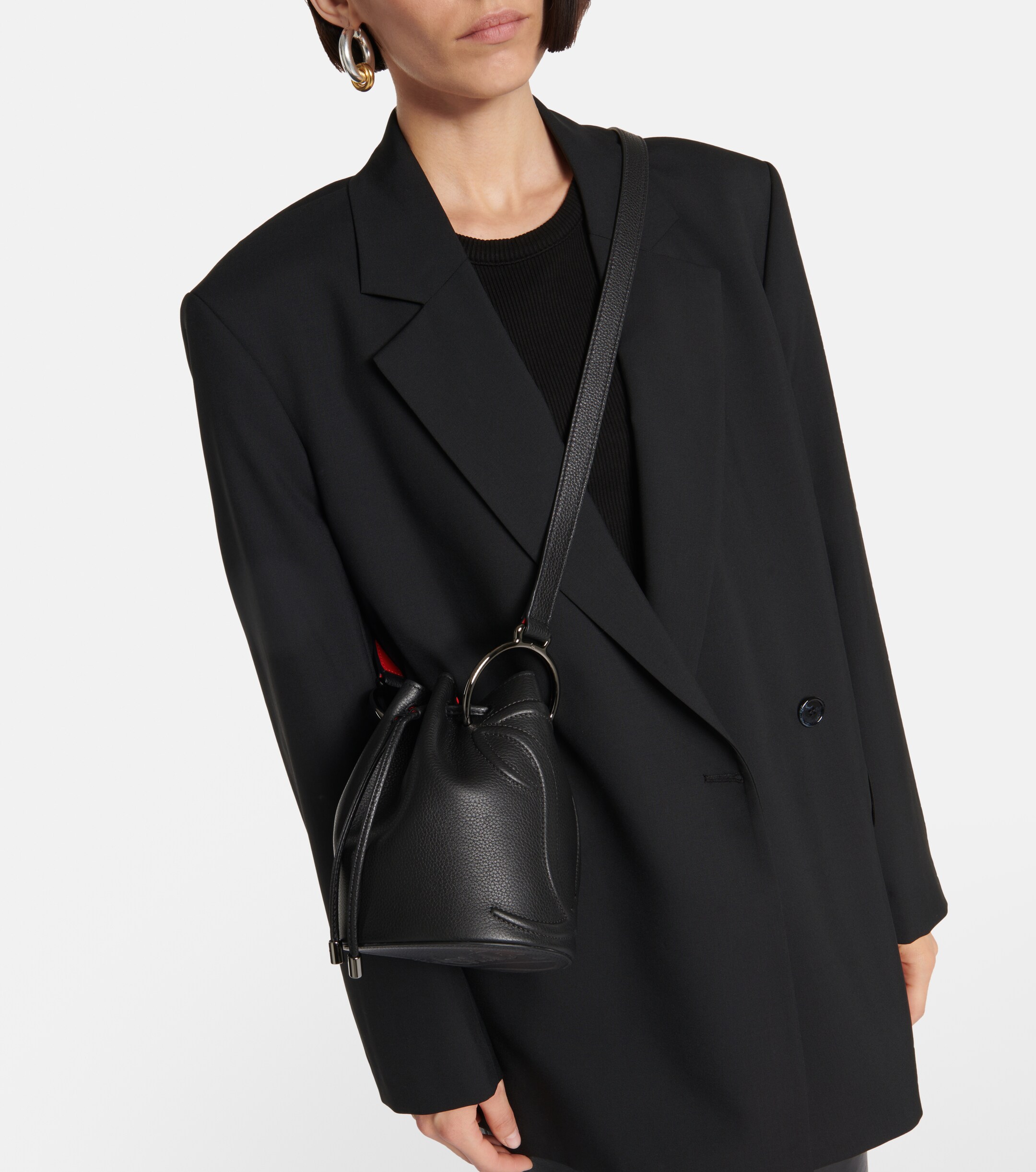 CHRISTIAN LOUBOUTIN By My Side leather bucket bag