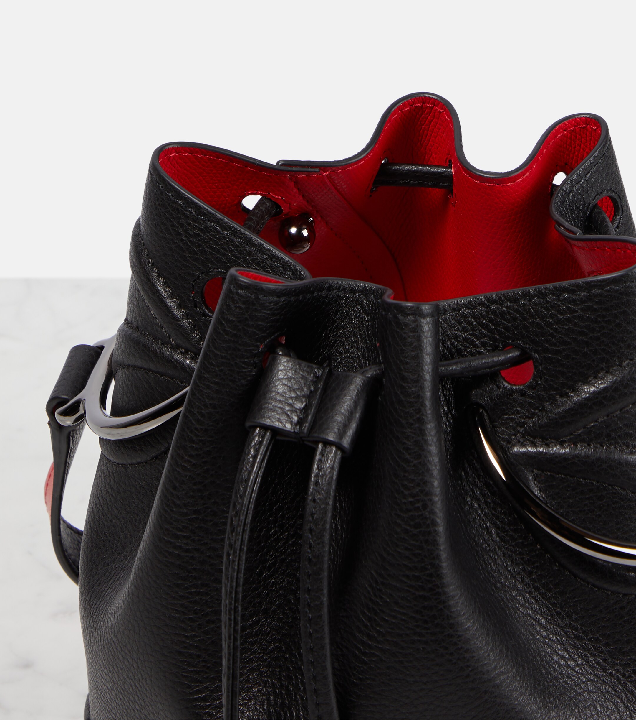 CHRISTIAN LOUBOUTIN By My Side leather bucket bag