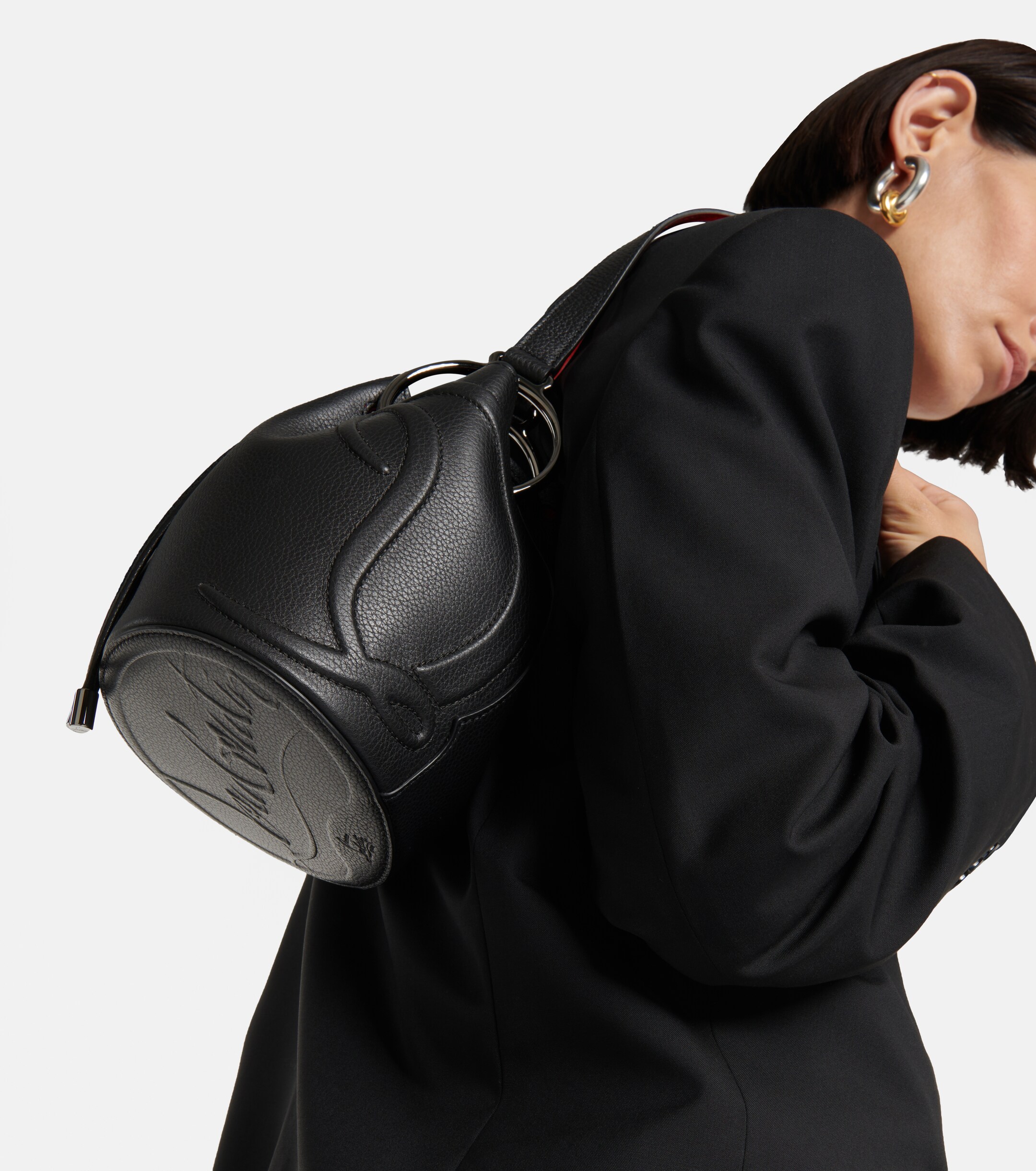 CHRISTIAN LOUBOUTIN By My Side leather bucket bag